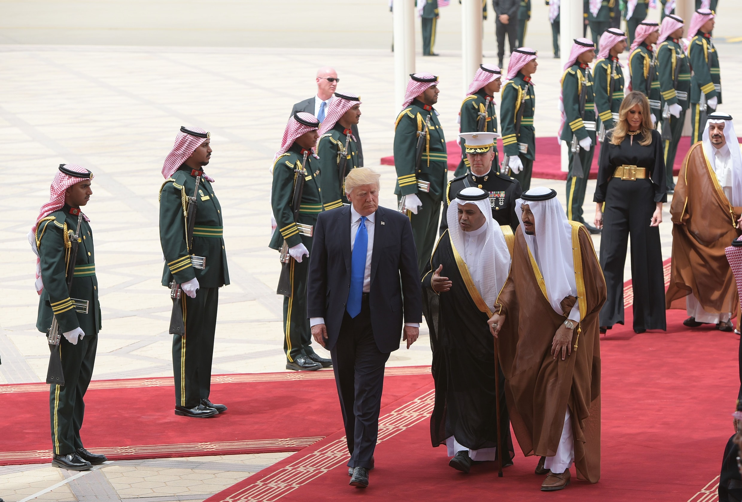 Trump krijgt belangrijkste Saoedische erkenning voor "vredesinspanningen"
