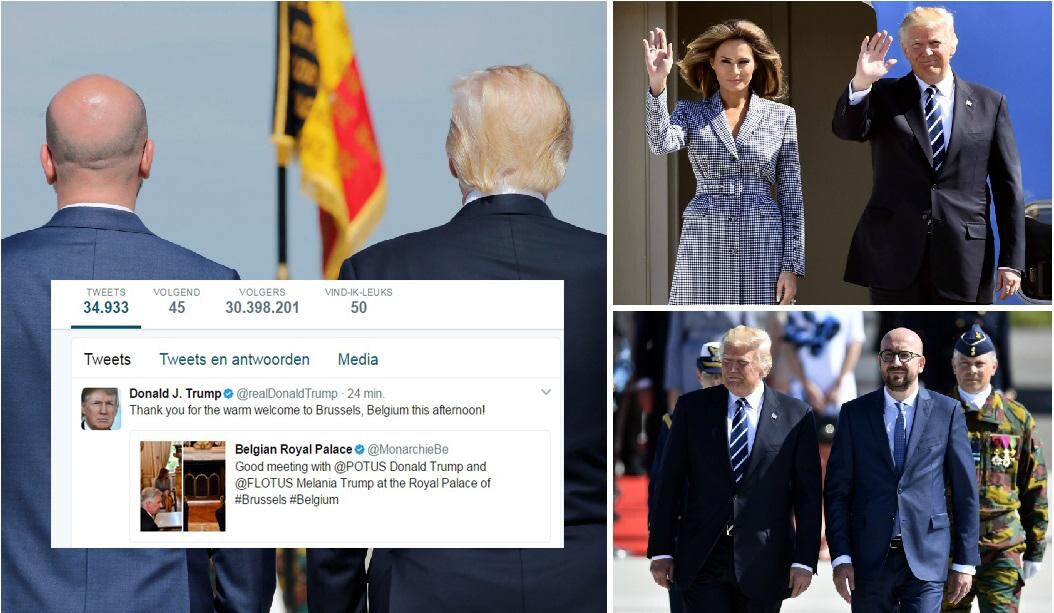 Trump bedankt België voor het "warme welkom"