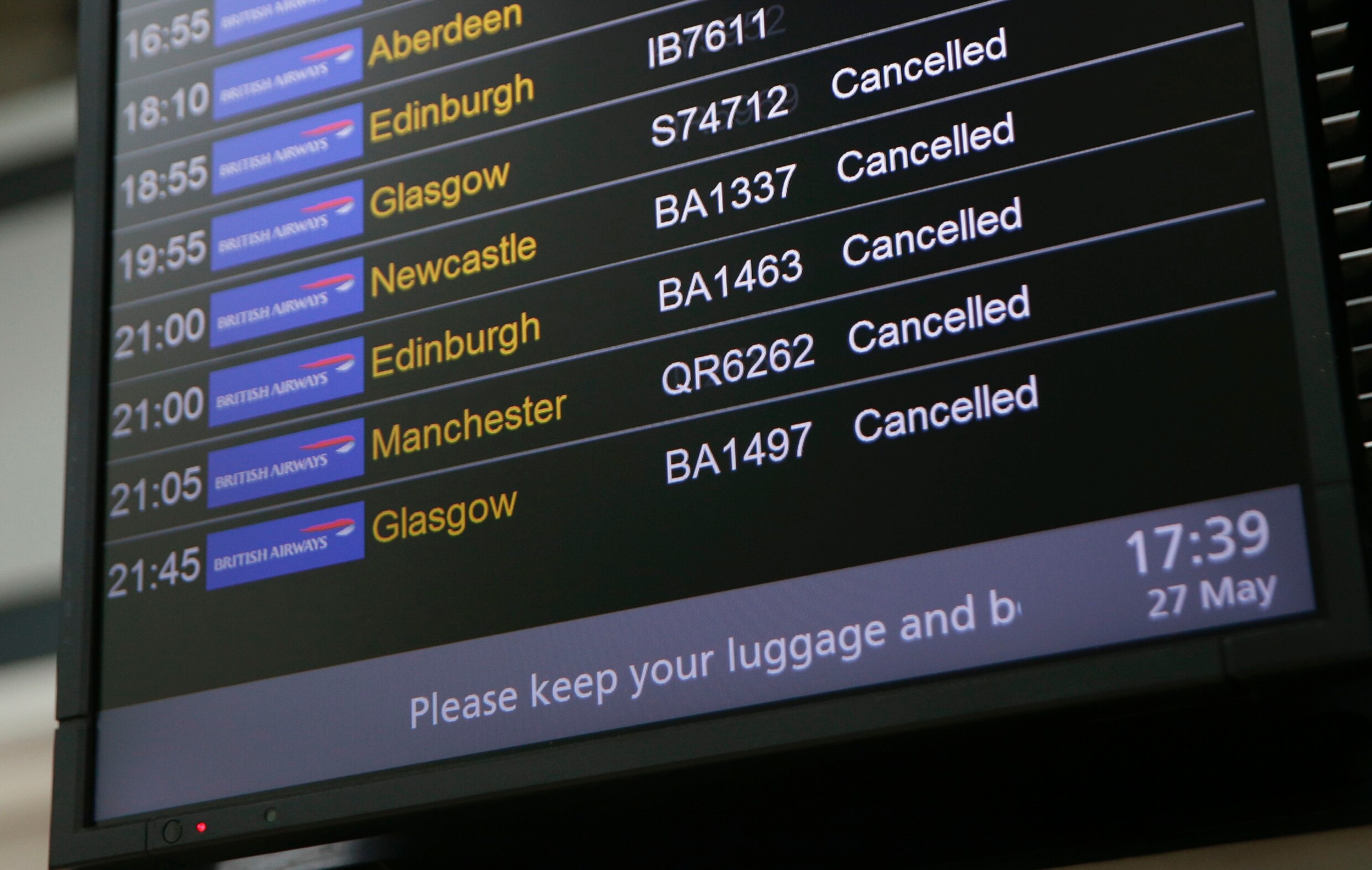 Grote storing British Airways werd veroorzaakt door iemand die de stroom uitzette