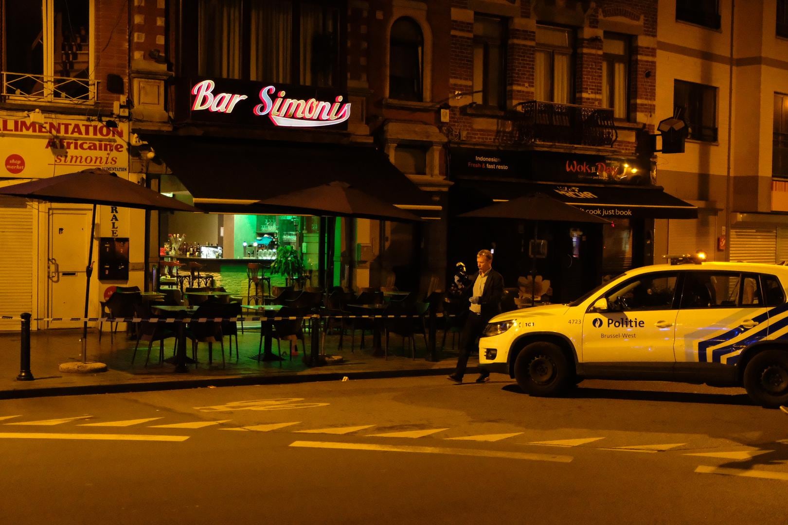 Schoten bij caféruzie op Simonisplein in Koekelberg: geen sprake van gewonden, 21-jarige dader opgepakt
