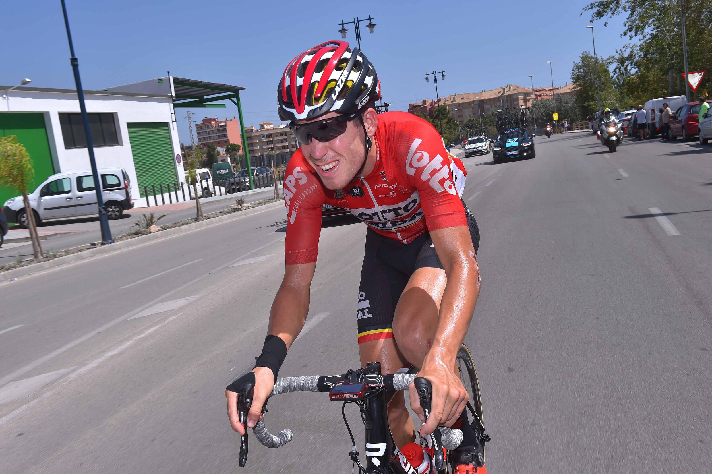 Jelle Wallays reed Vuelta uit met breuken aan ribben en hand