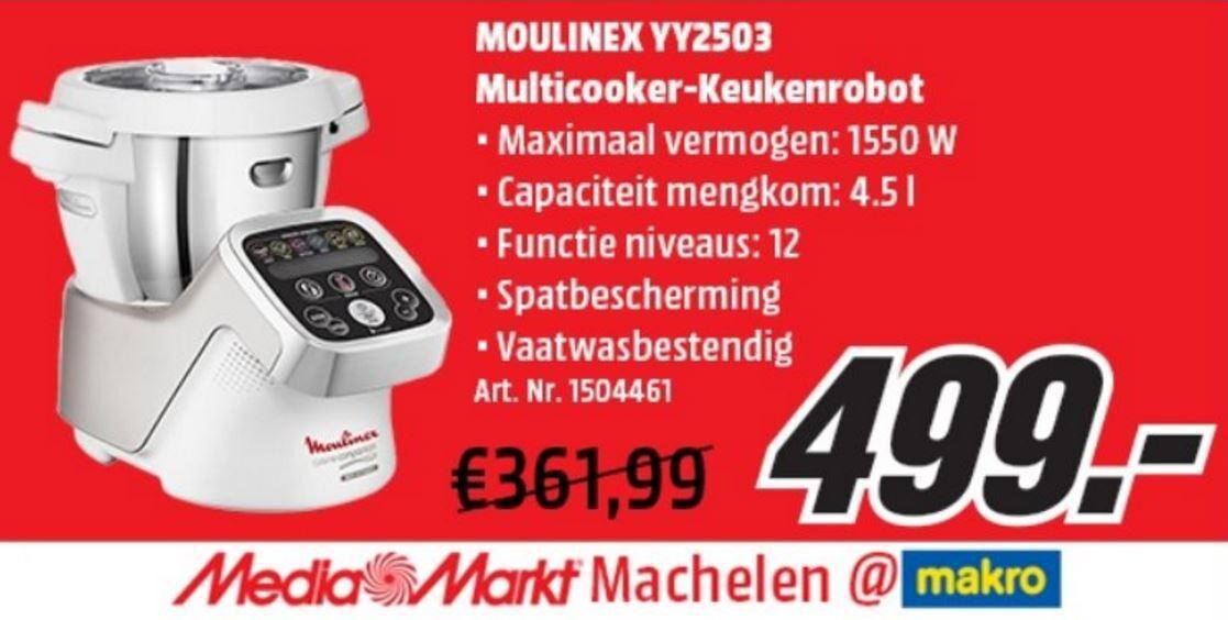 Korting bij Mediamarkt: keukenrobot van 361,99 voor... 499 euro