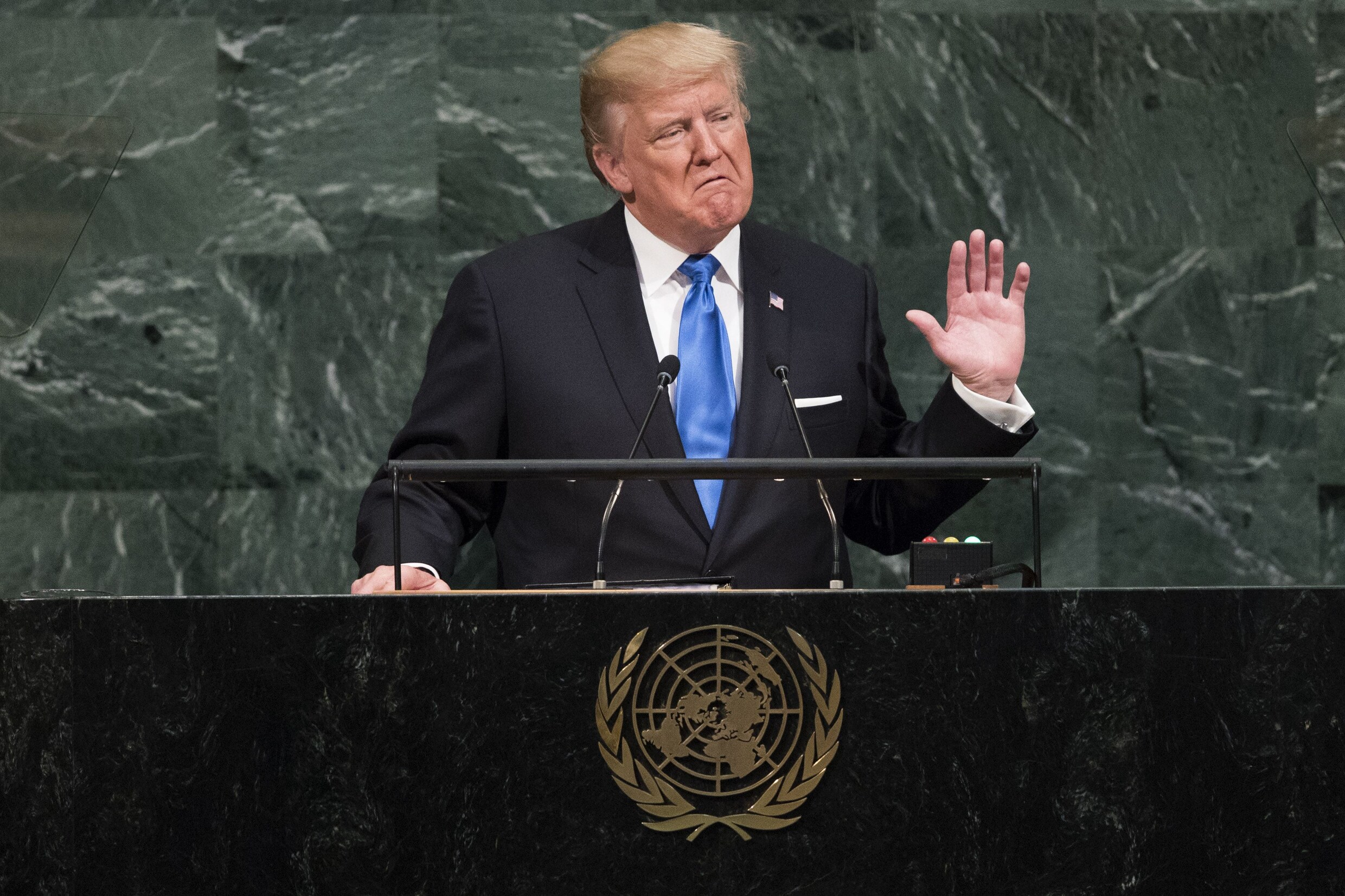 Trump dreigt in VN-toespraak om Noord-Korea "volledig te vernietigen"