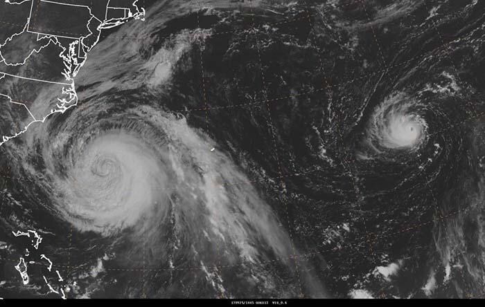 Verzwakte orkaan Maria zet koers naar Amerikaanse oostkust