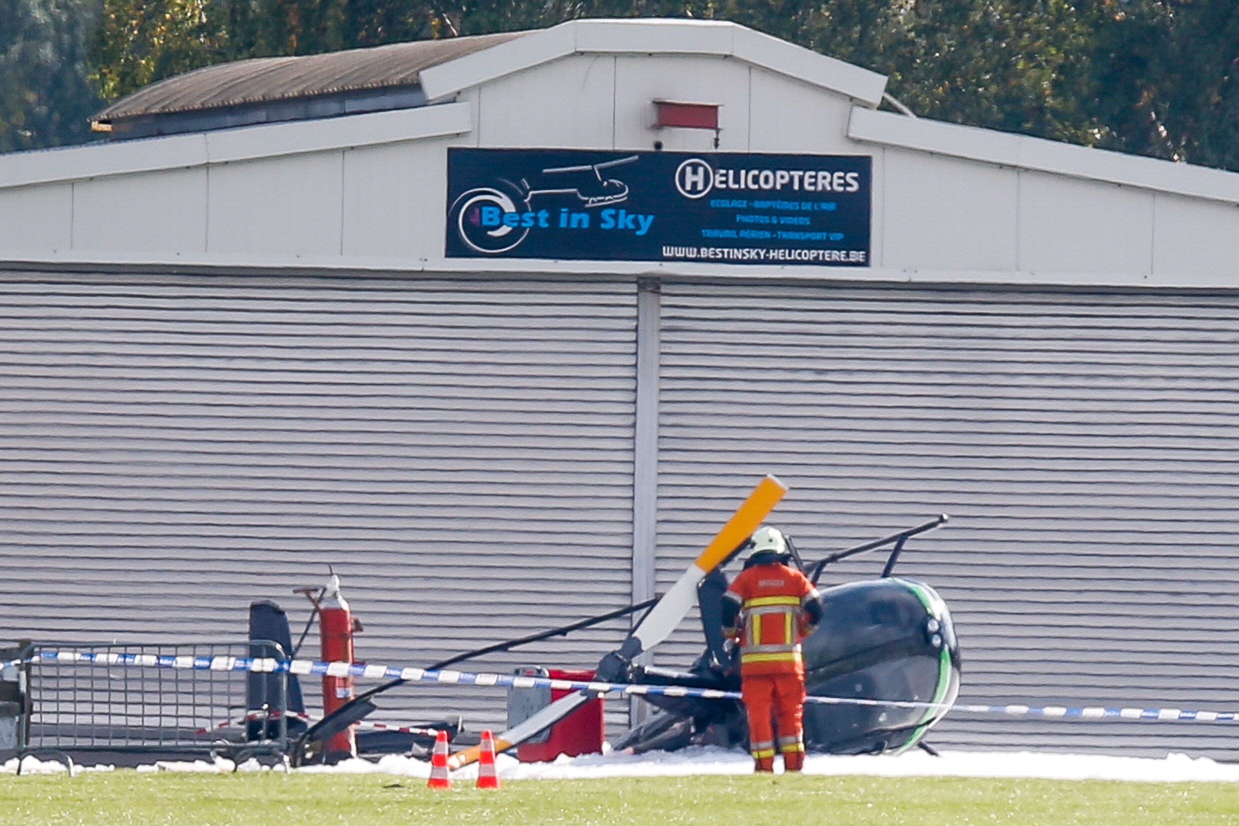 Helikopter stort vlak na opstijgen neer in Namen: drie vrouwen gewond