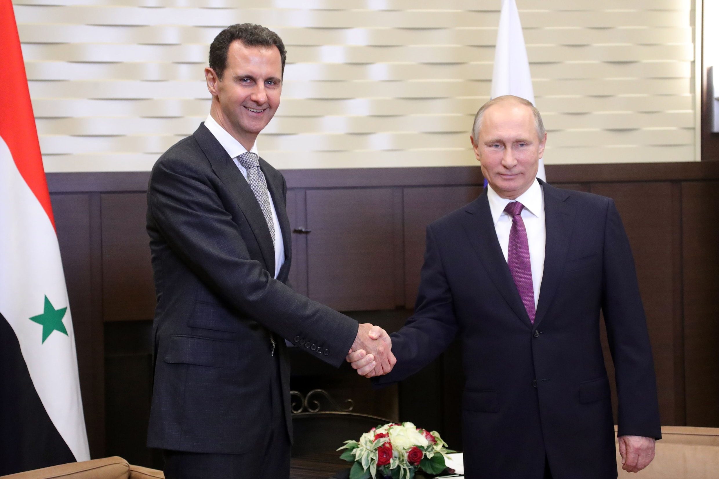 Assad en Poetin ontmoetten elkaar in Sotchi