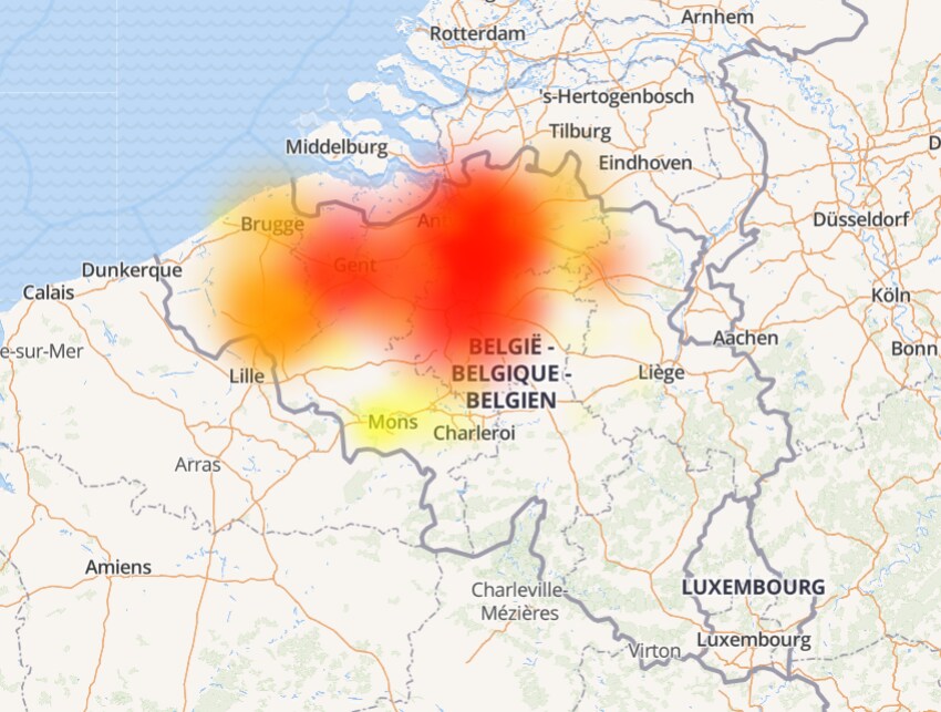 Elektriciteitspanne bij Proximus legt diensten tijdlang plat