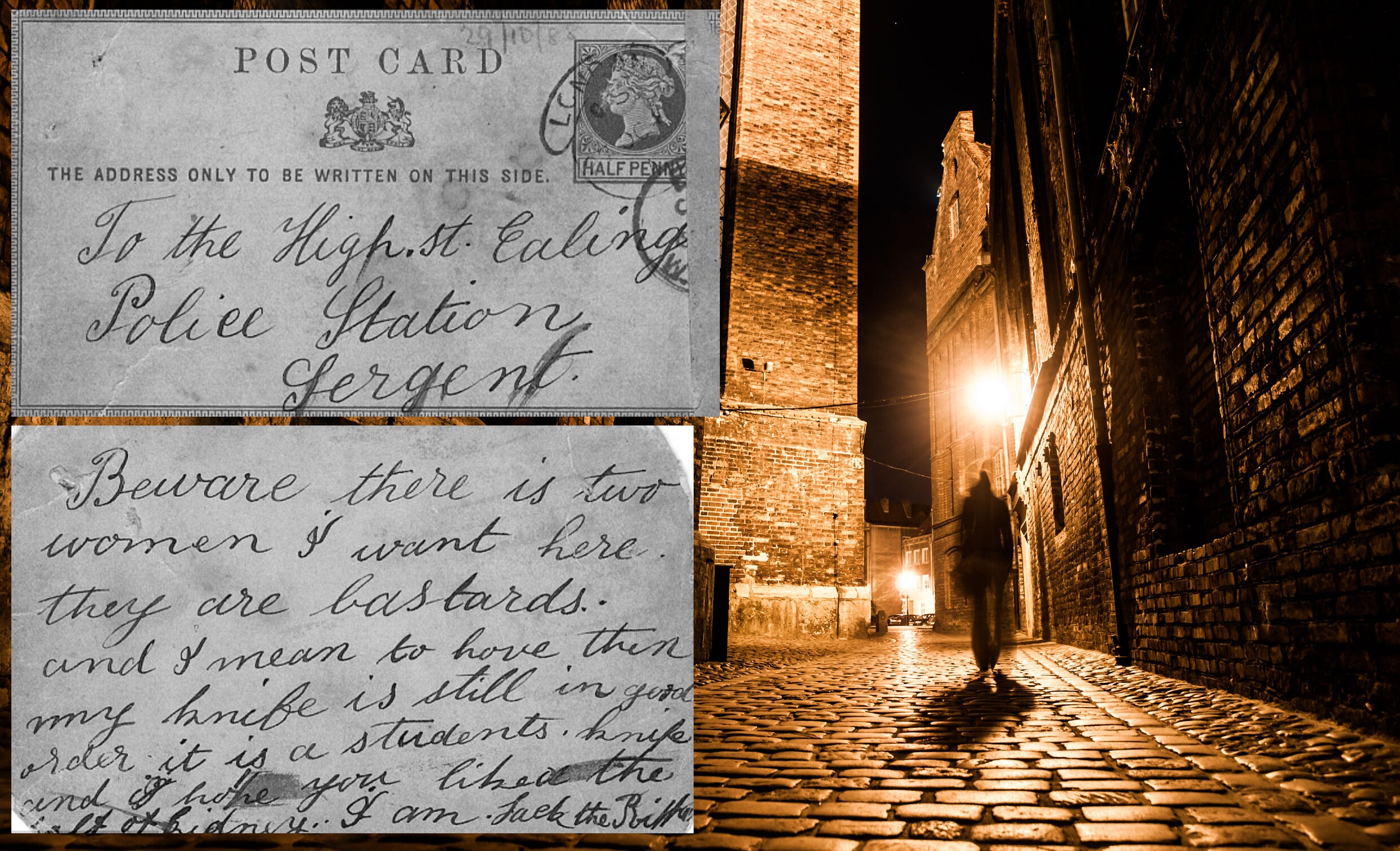 Binnenkort kan u bieden op een lugubere postkaart van Jack The Ripper