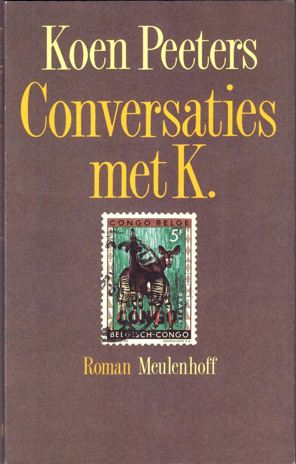 BOEK. Koen Peeters – 'Conversaties met K.' (1988)