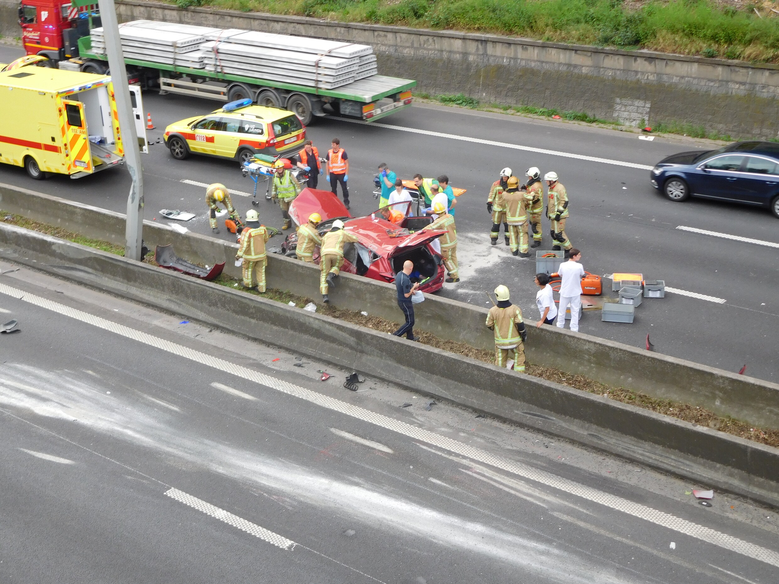 Zware hinder na ongeval op Brusselse ring: meer dan uur extra in beide richtingen