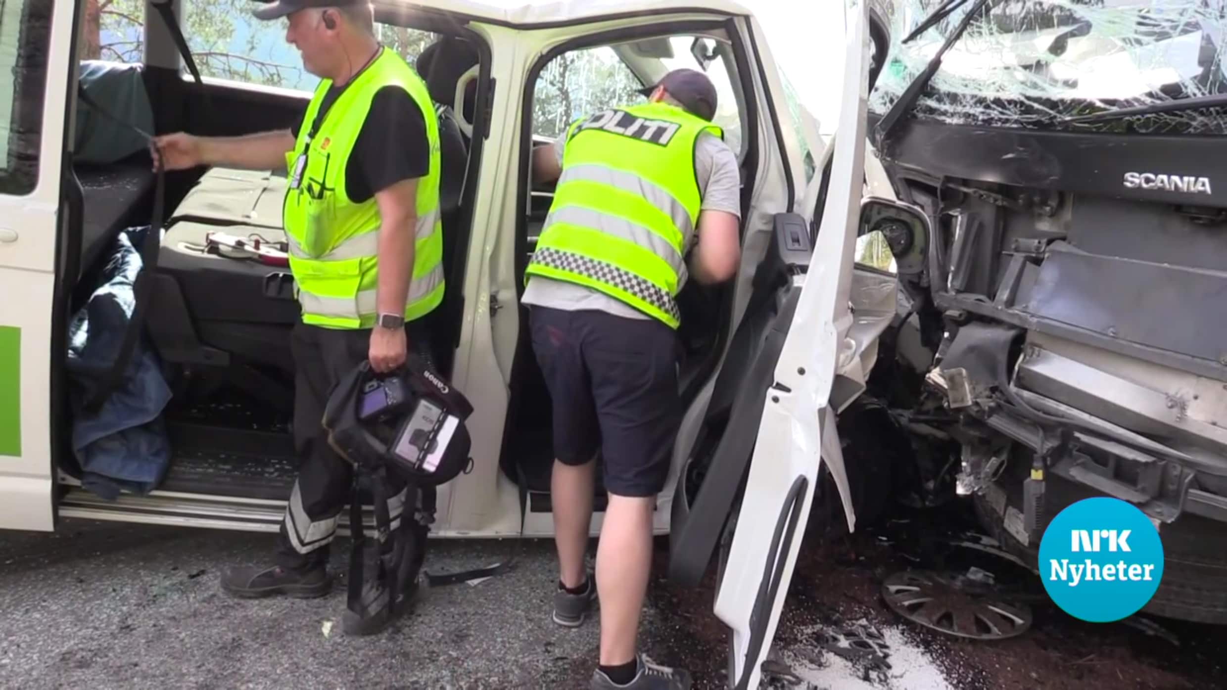 Verschillende Belgen zwaargewond na ongeval met minibusje en bus in Noorwegen, in totaal 18 gewonden