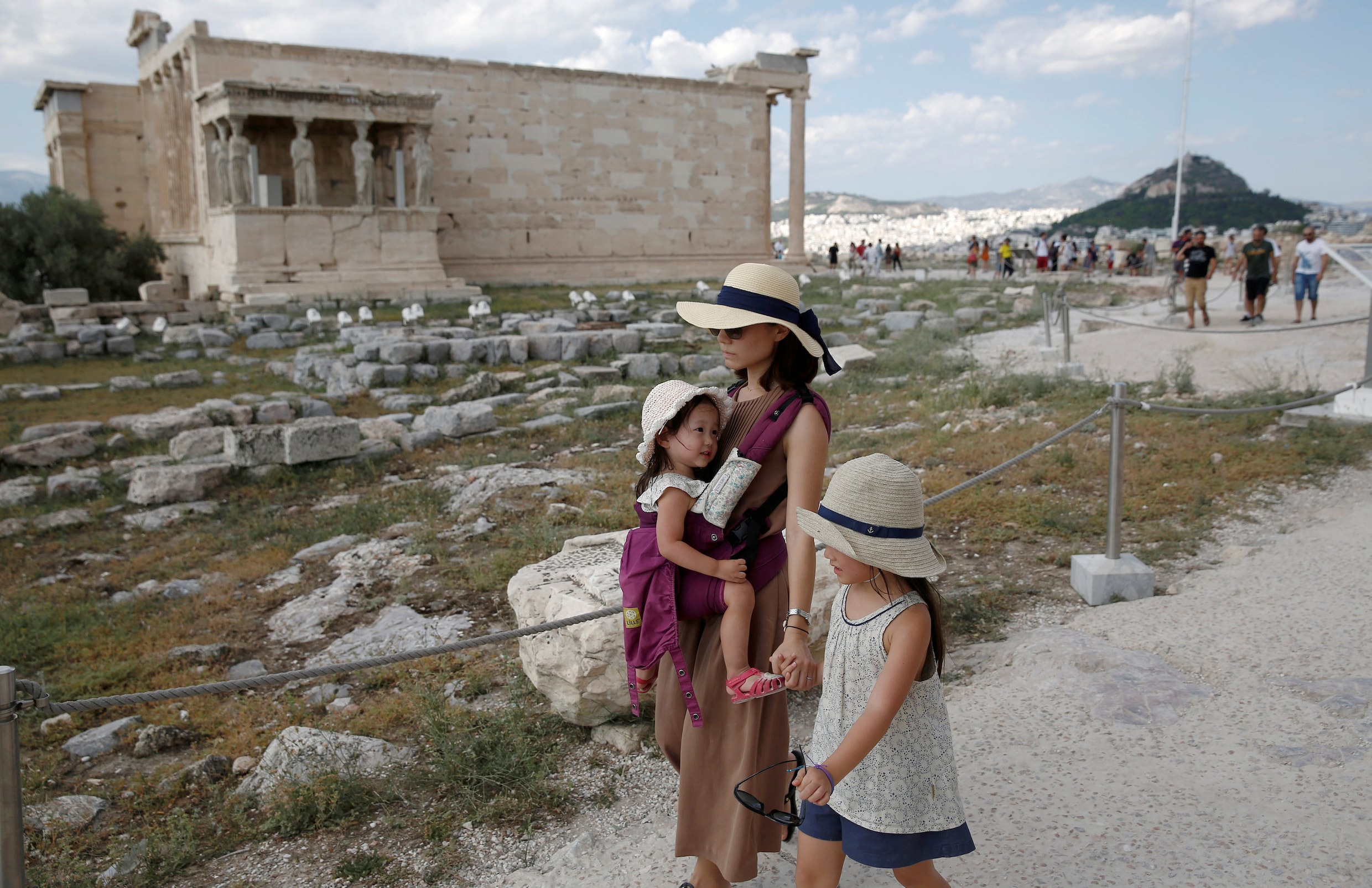 39 graden in de schaduw: Acropolis gesloten door hittegolf in Griekenland