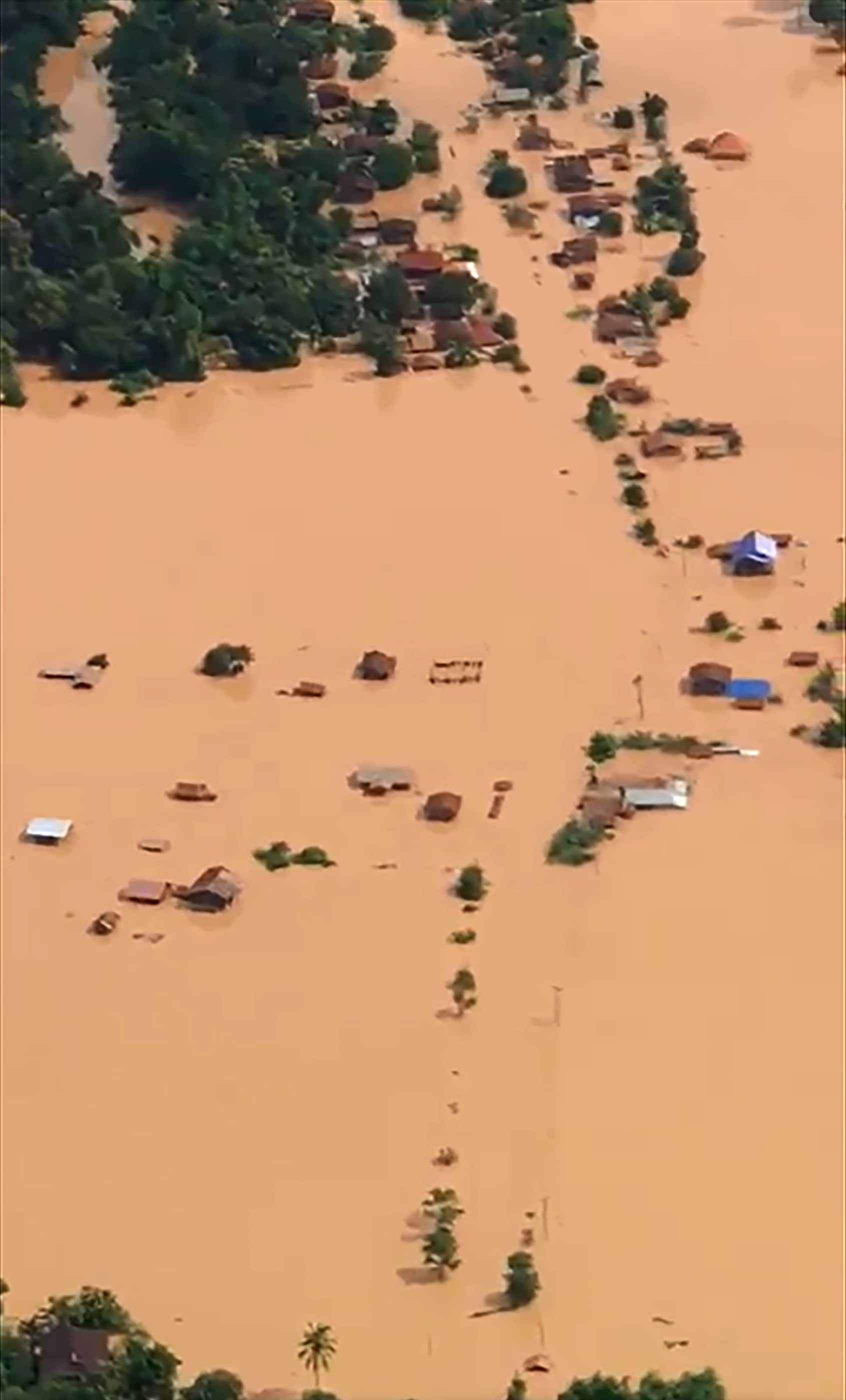 Dam in Laos stort in door noodweer: 6.600 mensen op de vlucht en honderden vermist