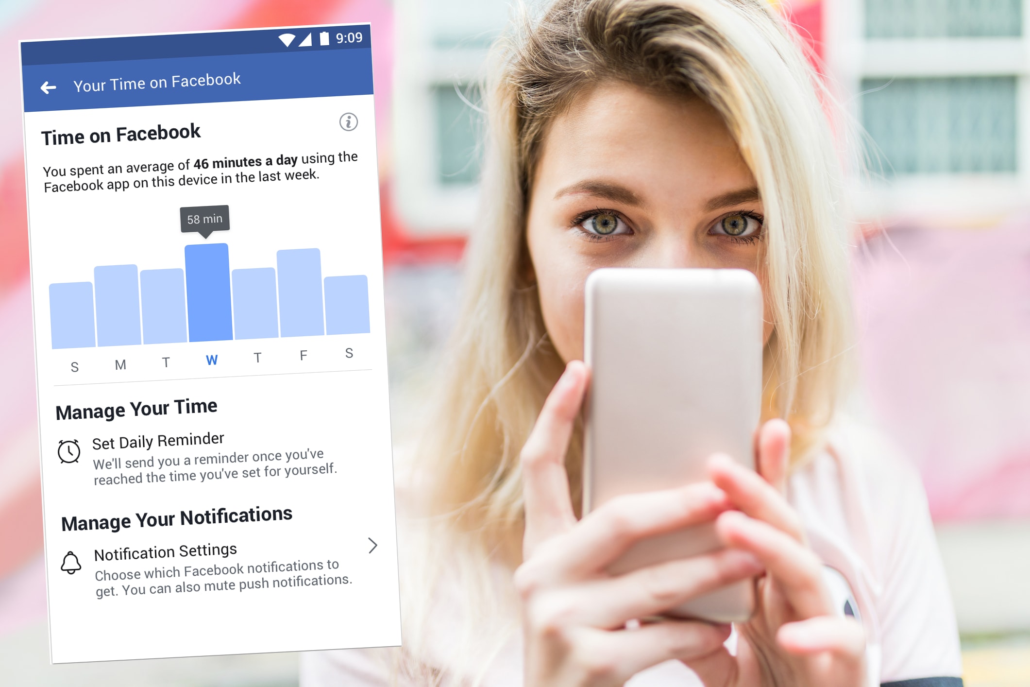 Facebook en Instagram tonen hoeveel tijd je erop spendeert (en helpt je minderen)