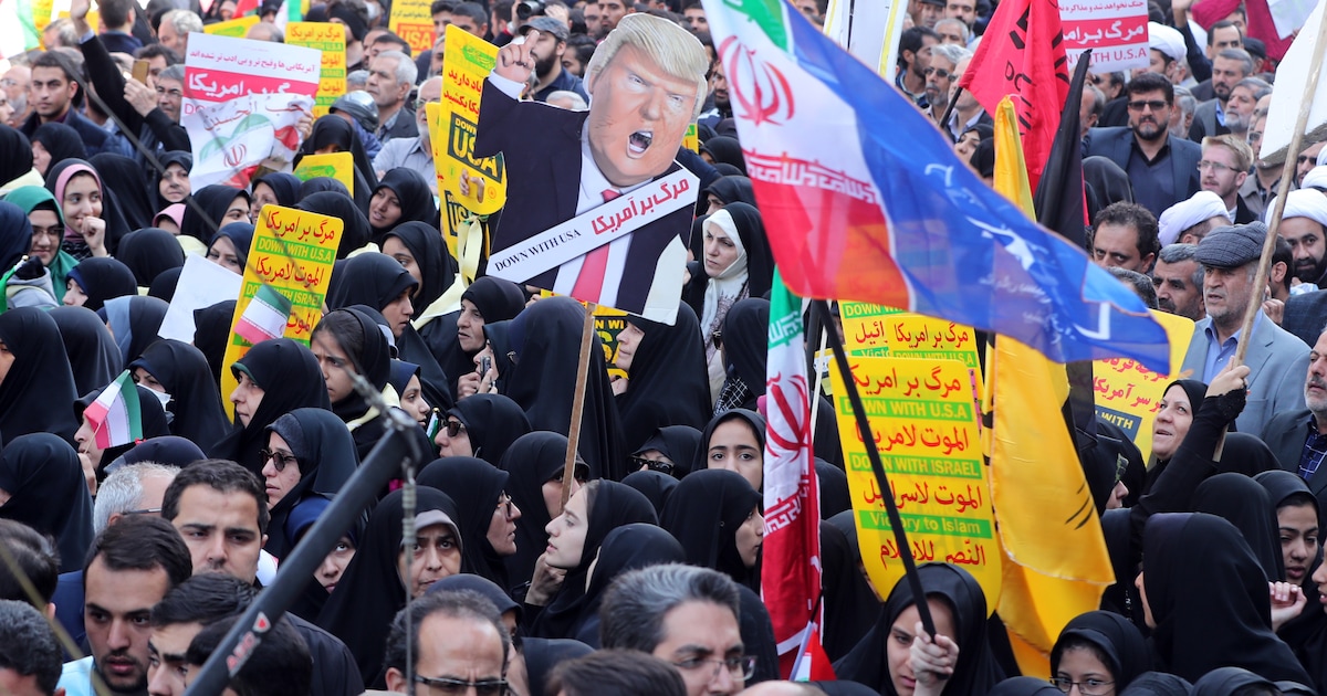 Tienduizenden Iraniërs protesteren tegen economische sancties VS | De ...