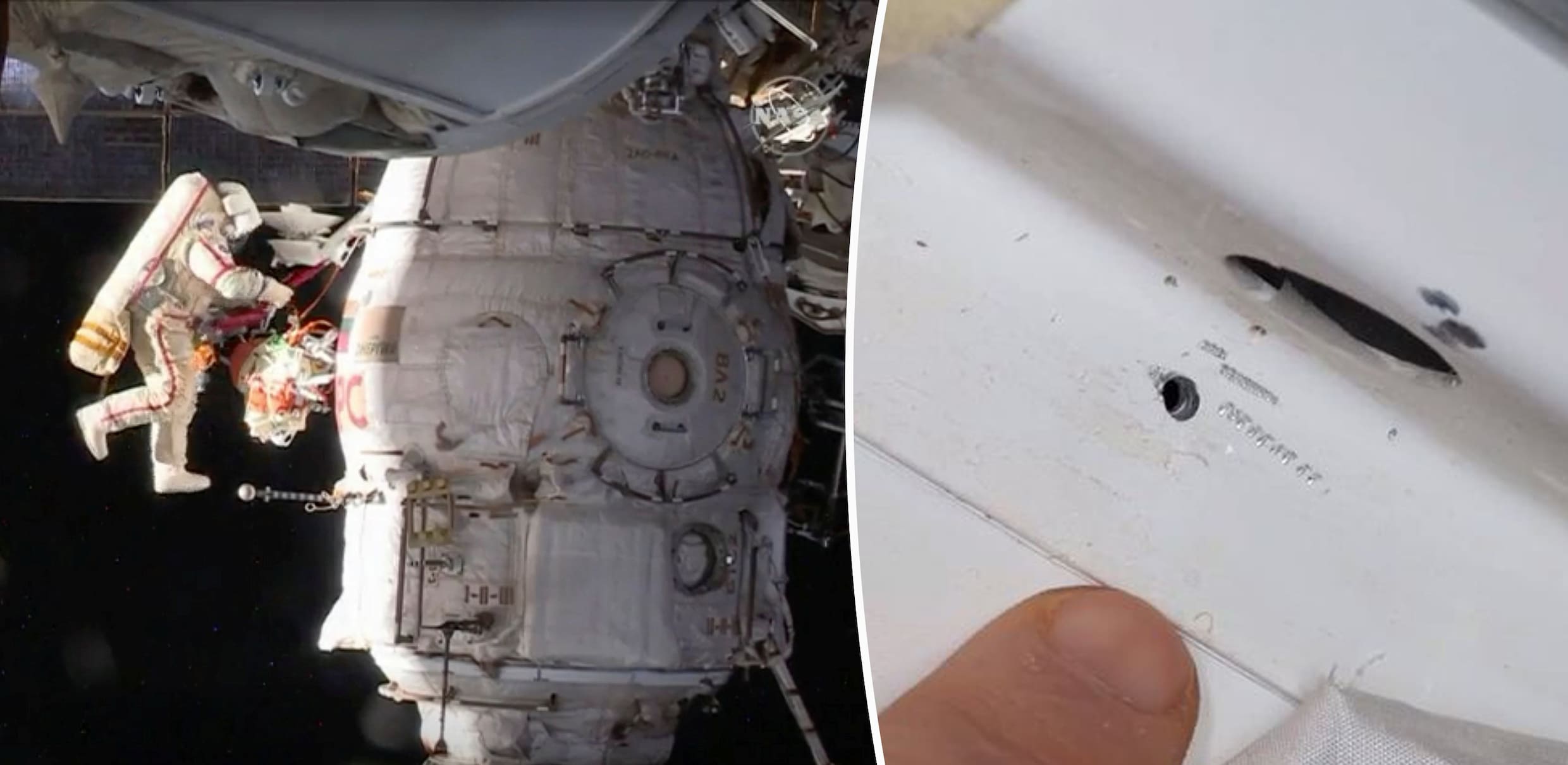 Mysterieus gaatje in capsule ISS blijkt van binnenuit geboord te zijn