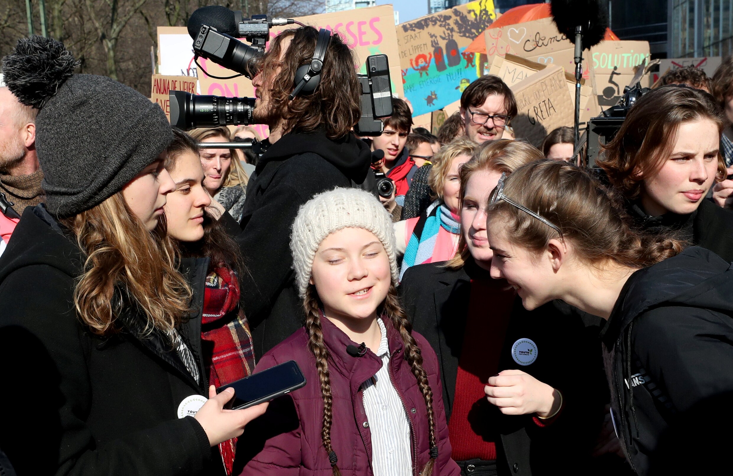 7.500 klimaatbetogers door Brussel, Greta Thunberg onder politiebegeleiding