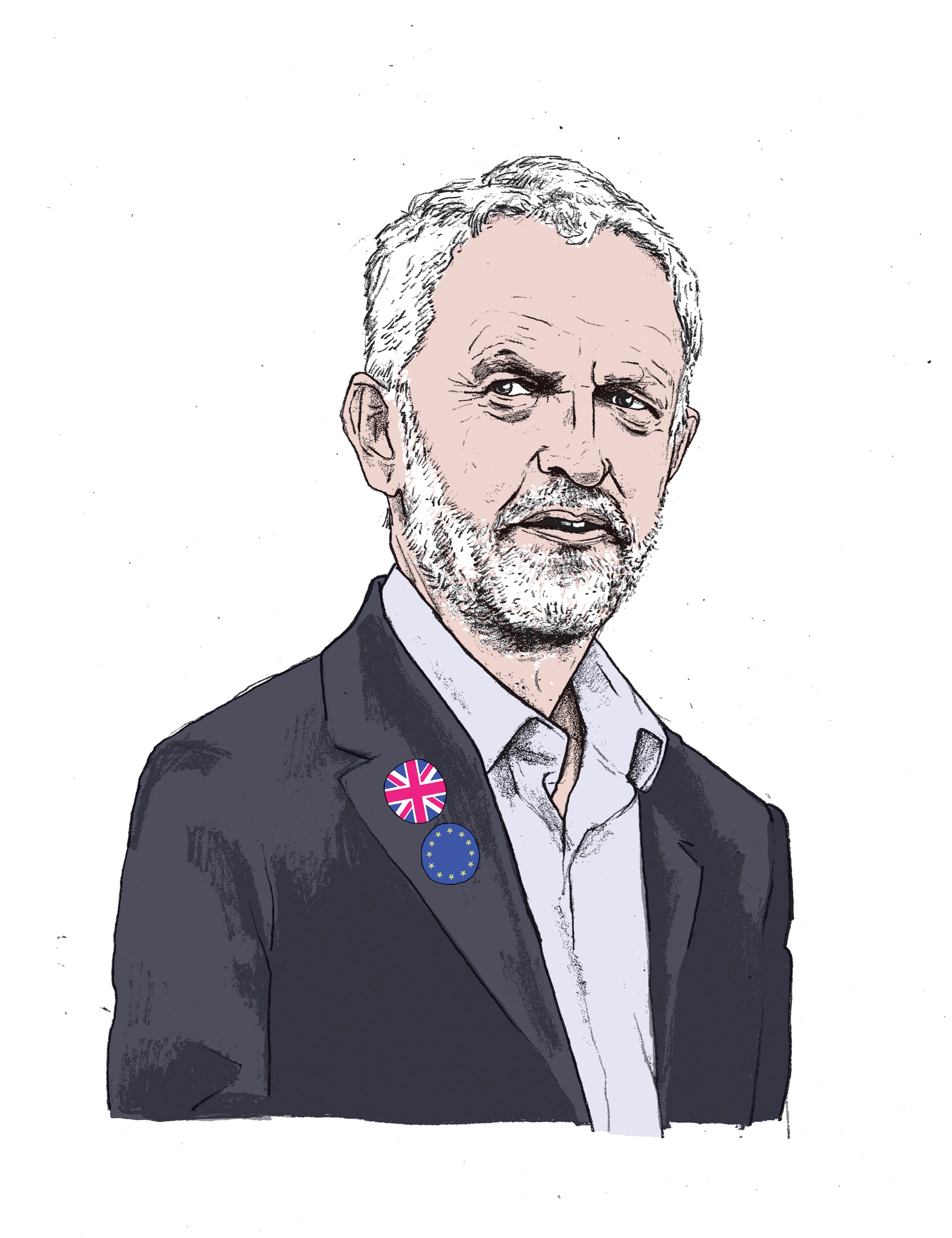 Portret van de Britse Labour-leider