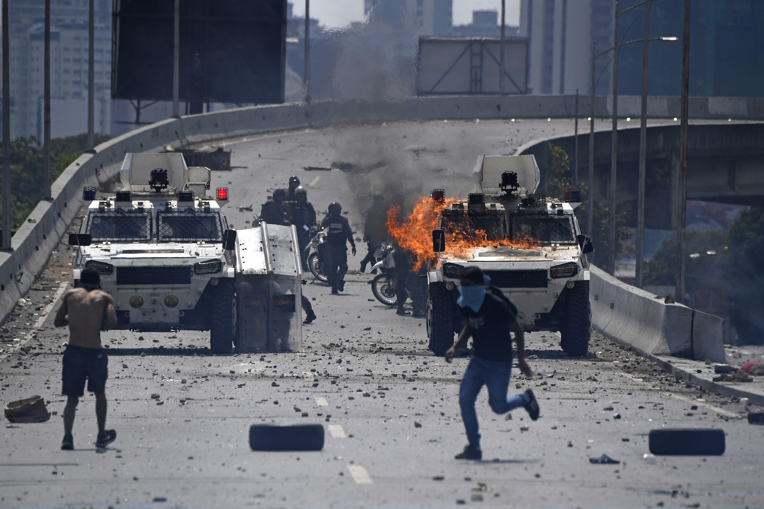Opnieuw rellen tussen ordediensten en aanhangers van Guaido in Caracas