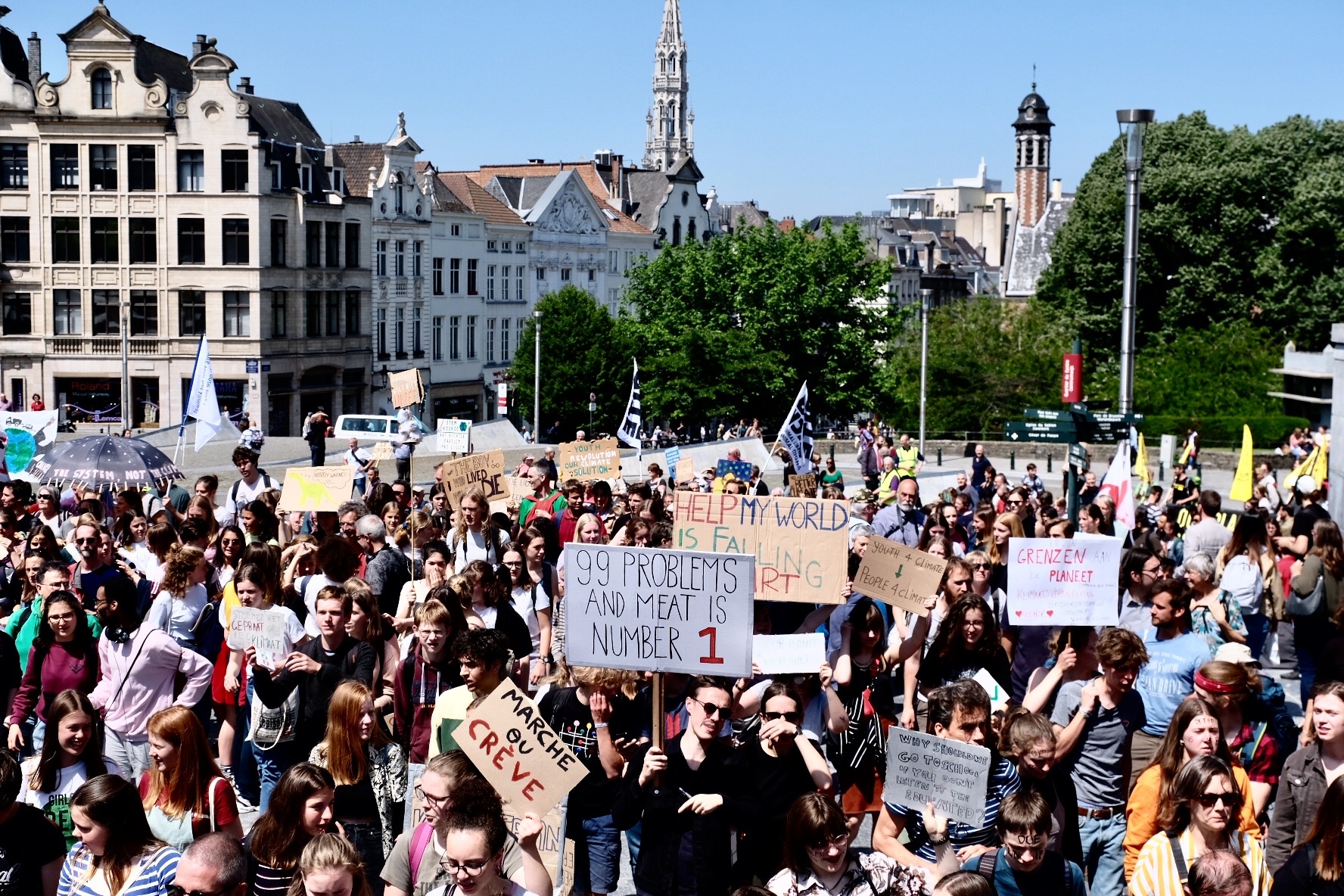 Na vier maanden van protest: ‘laatste’ klimaatmarsen in Antwerpen en Brussel