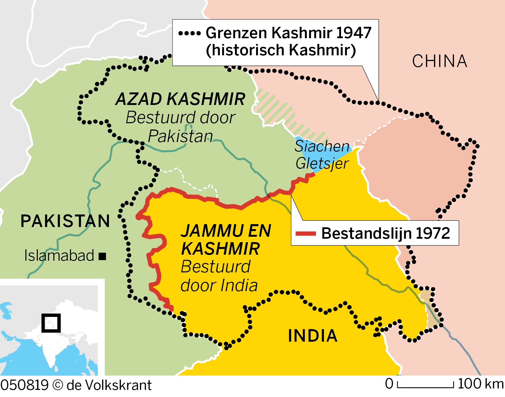 India schrapt autonome status Kashmir: spanningen in betwiste deelstaat lopen op