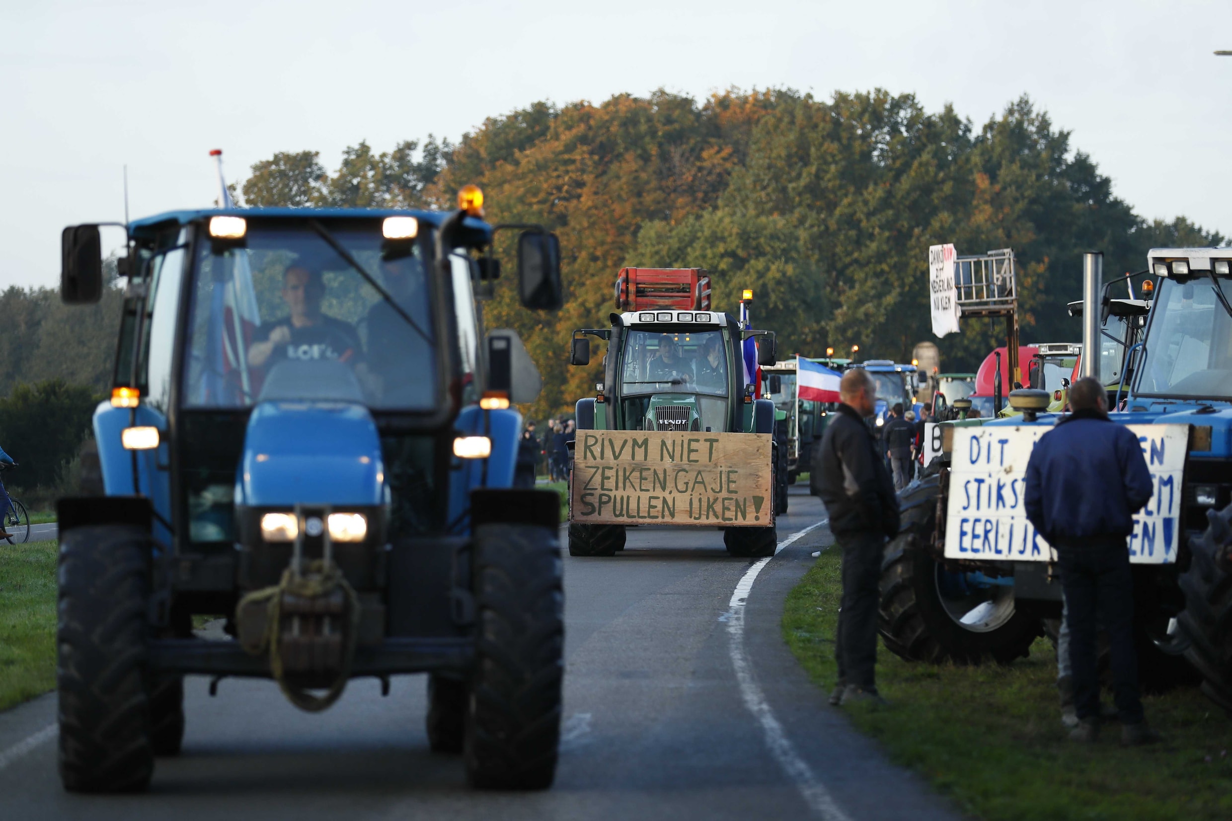 Ongeveer 400 kilometer file in Nederland door protest boeren