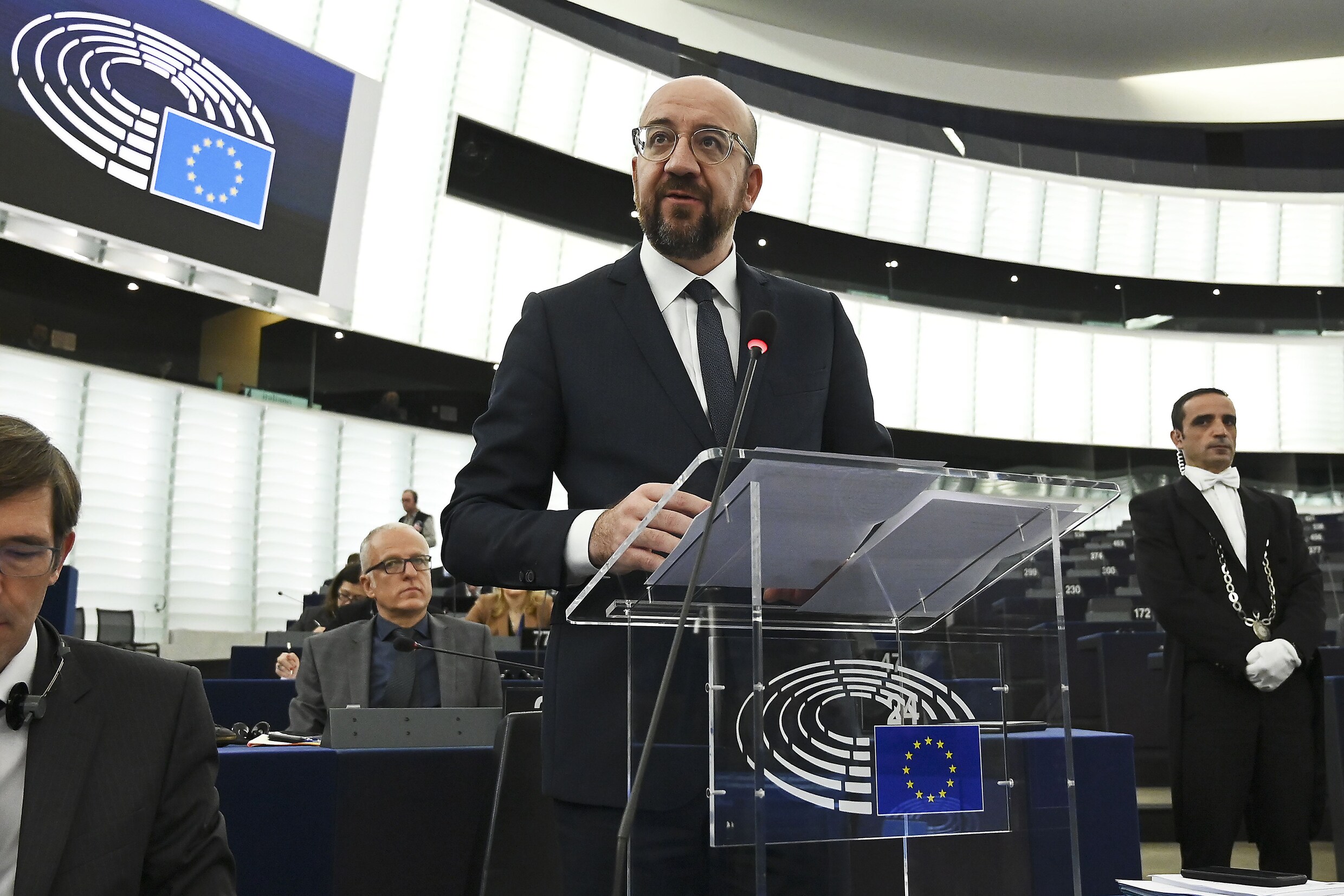 Charles Michel spreekt Europees Parlement eerste keer toe, en krijgt meteen kritiek