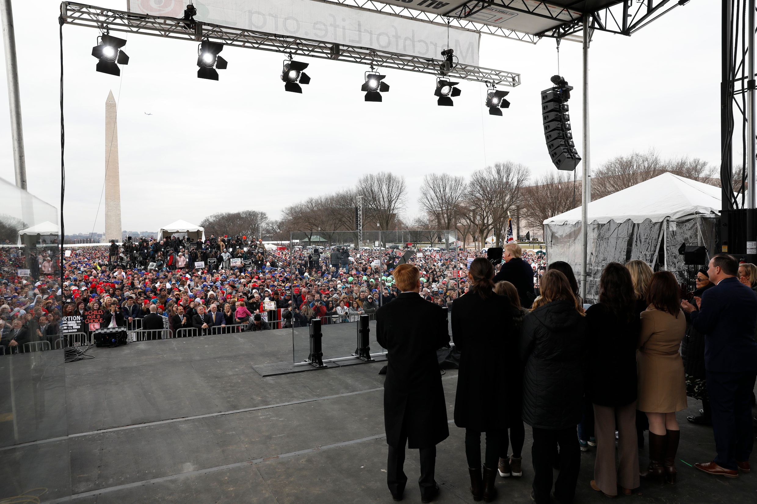 Donald Trump eerste Amerikaanse president die deelneemt aan anti-abortusmars