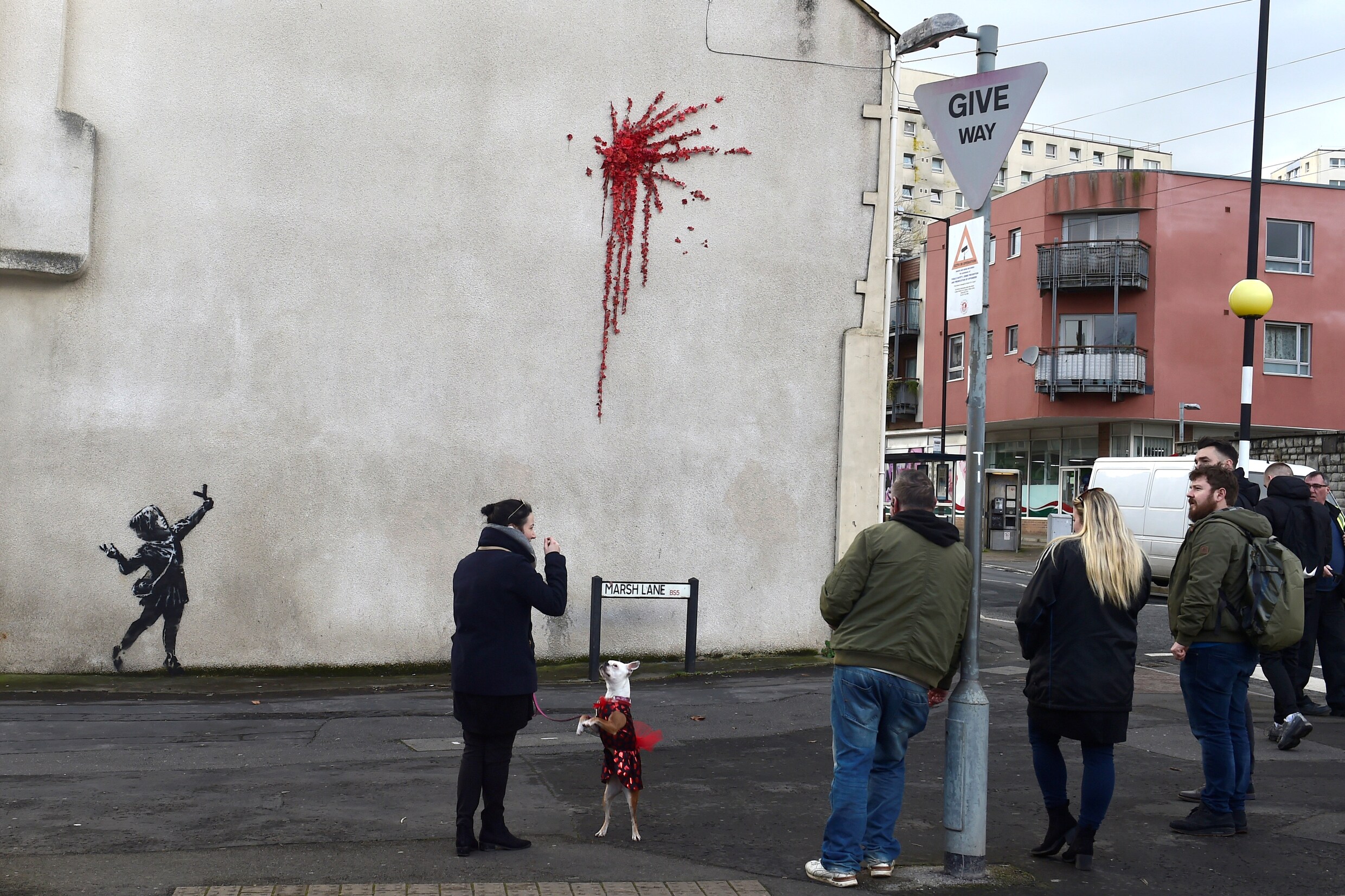 ‘Valentijnswerk’ van Banksy duikt op in Bristol