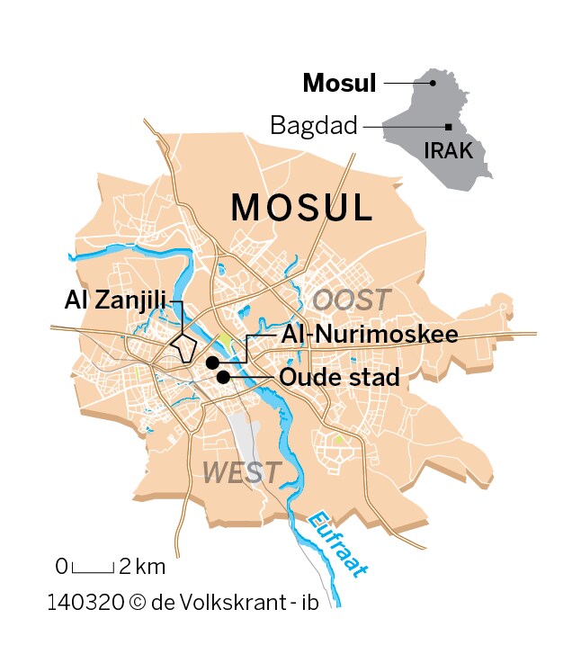 De muren van herrijzend Mosoel kleuren weer beige, maar lang niet ...
