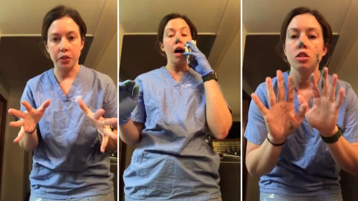 ▶︎ Verpleegster toont in video hoe handschoenen ‘vals gevoel van veiligheid’ geven