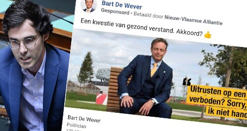 Kristof Calvo (Groen) hekelt gesponsorde advertentie N-VA: ‘De Wever gooit met euro’s voor advertenties tegen richtlijnen’