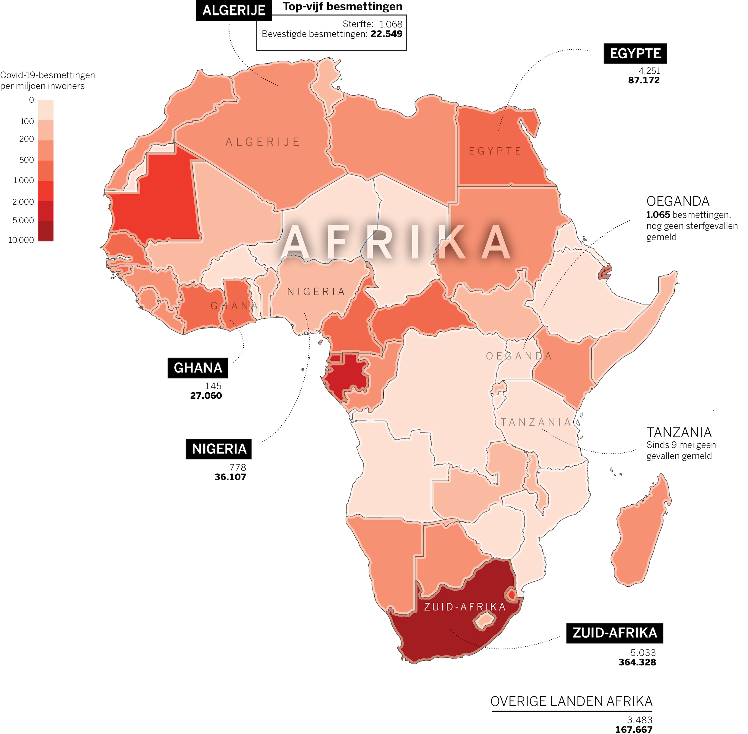 Corona laait op in Afrika na versoepeling van lockdowns: wordt dit de volgende hotspot?