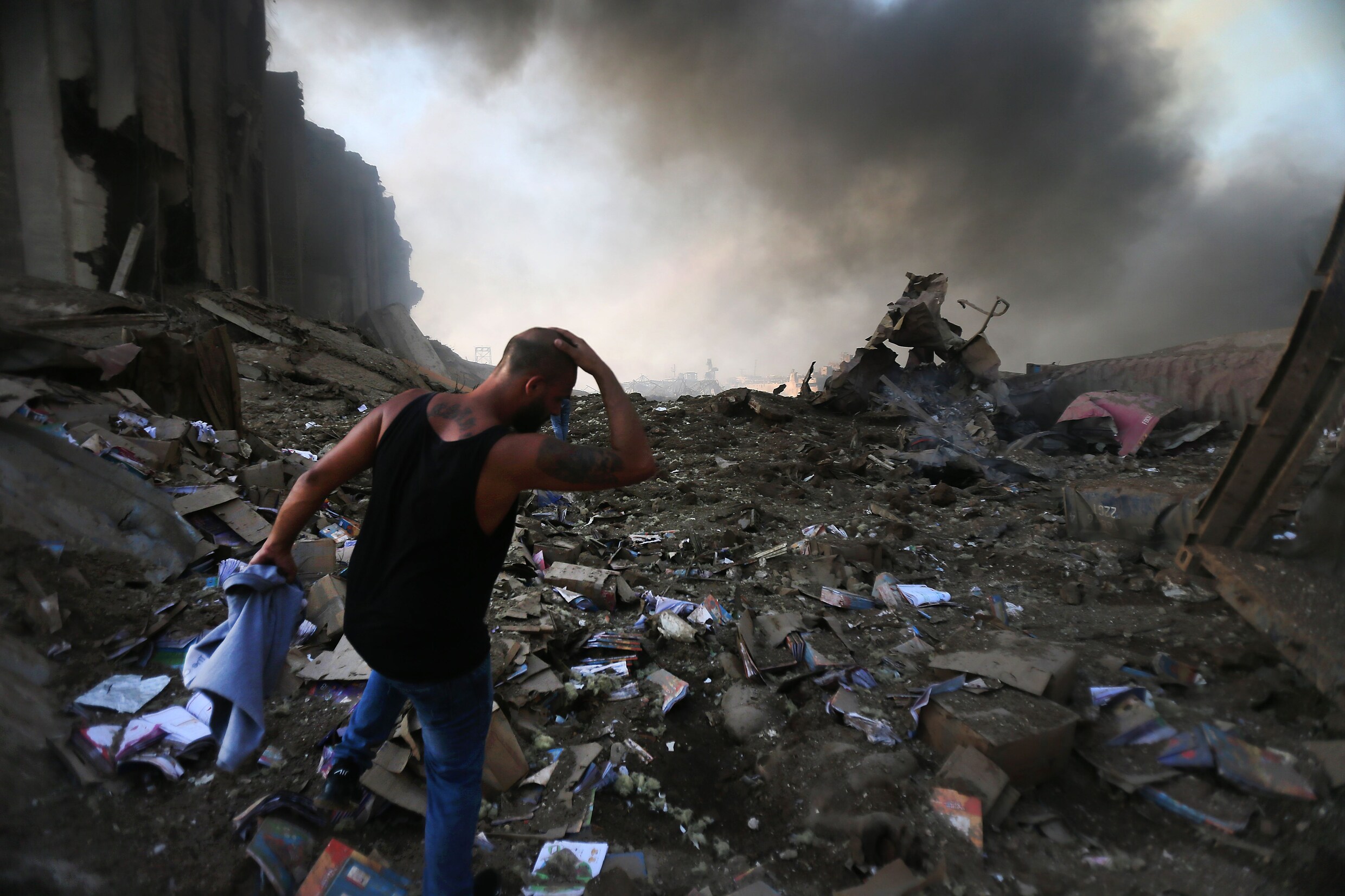 Ooggetuigenverslag van explosie Beiroet: ‘De klap die volgt, bezorgt mij hoofdpijn en suizende oren’