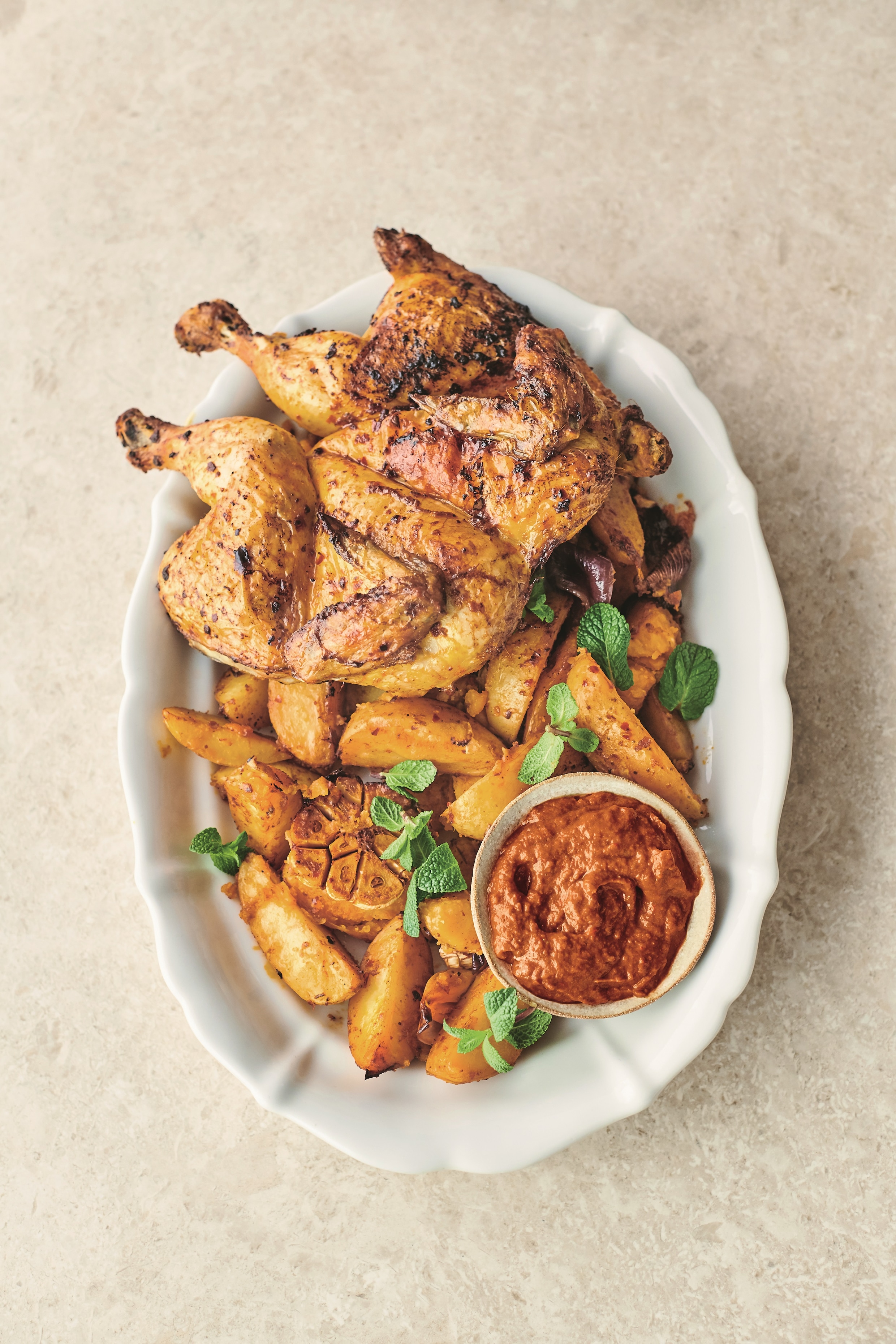 Easy kip piripiri aanrader uit Jamie Olivers nieuwste kookboek De