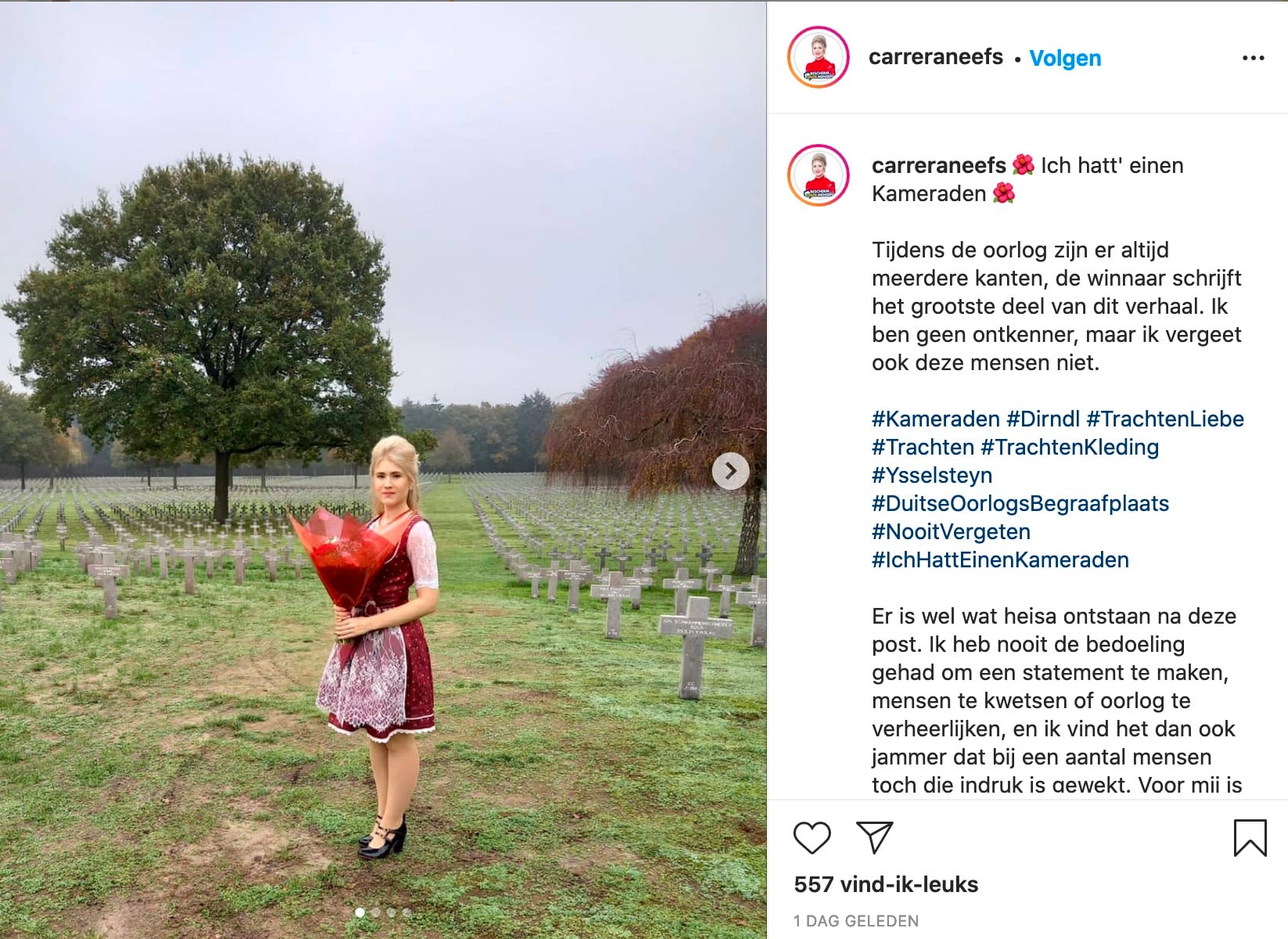 Vlaams Belang start interne procedure tegen lid dat graf van Nederlandse SS-militair huldigt