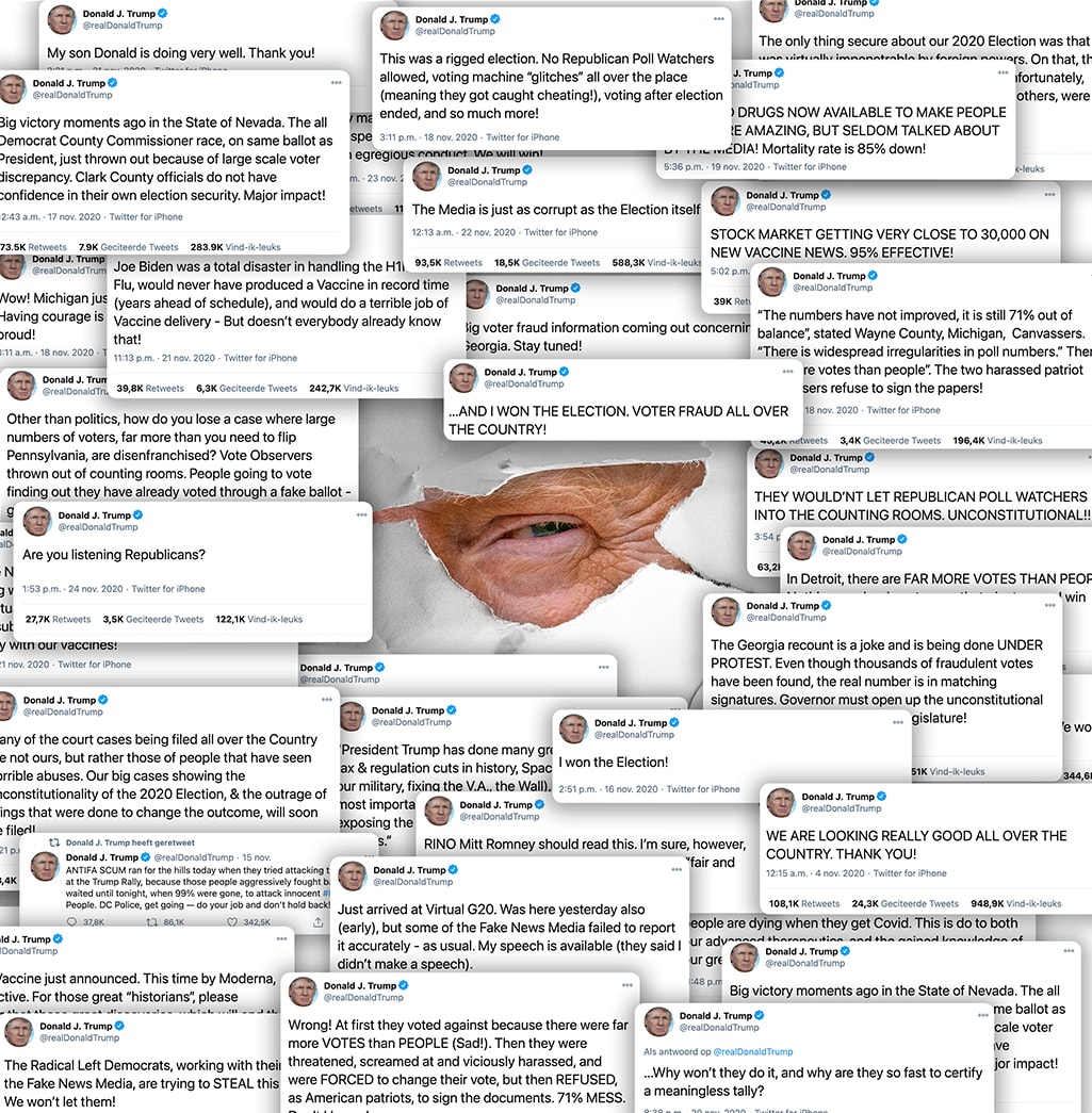 De ondergang van Trump in 600 tweets
