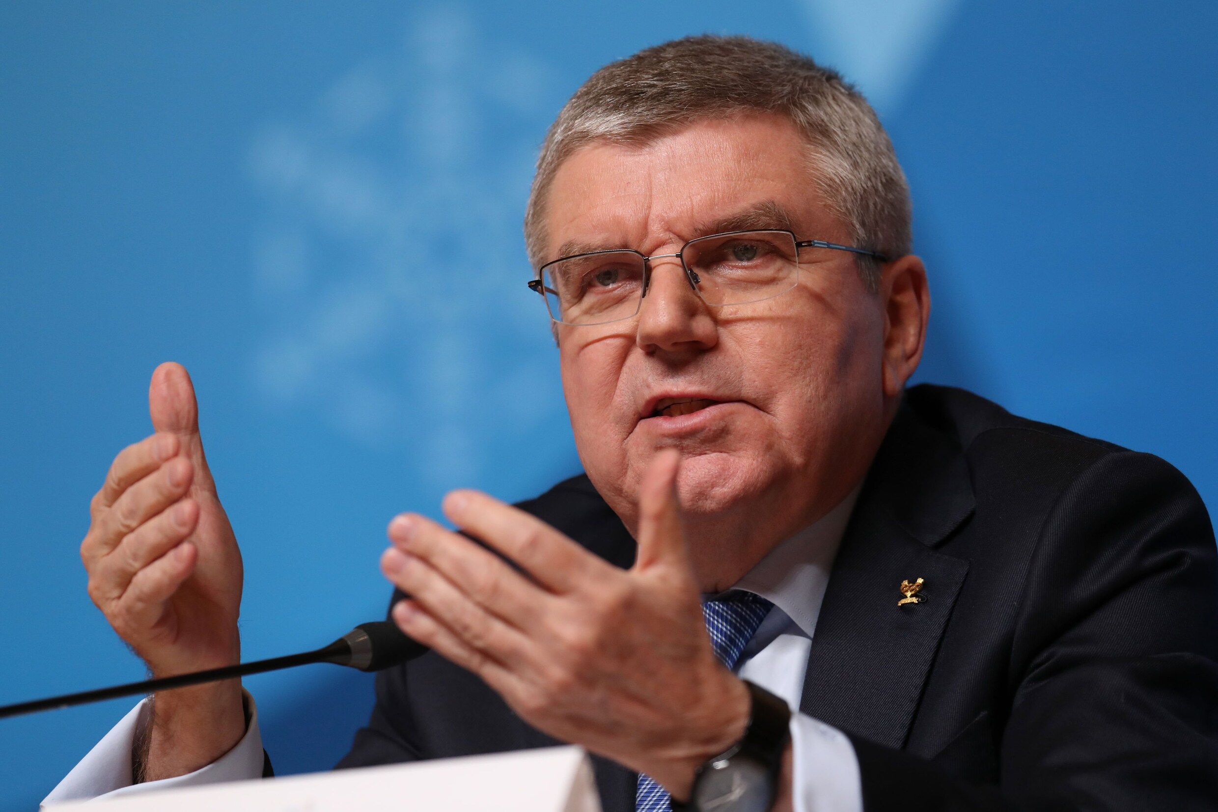 IOC-baas Thomas Bach: "We hebben maar één oogmerk: een veilige organisatie van de Olympische Spelen."
