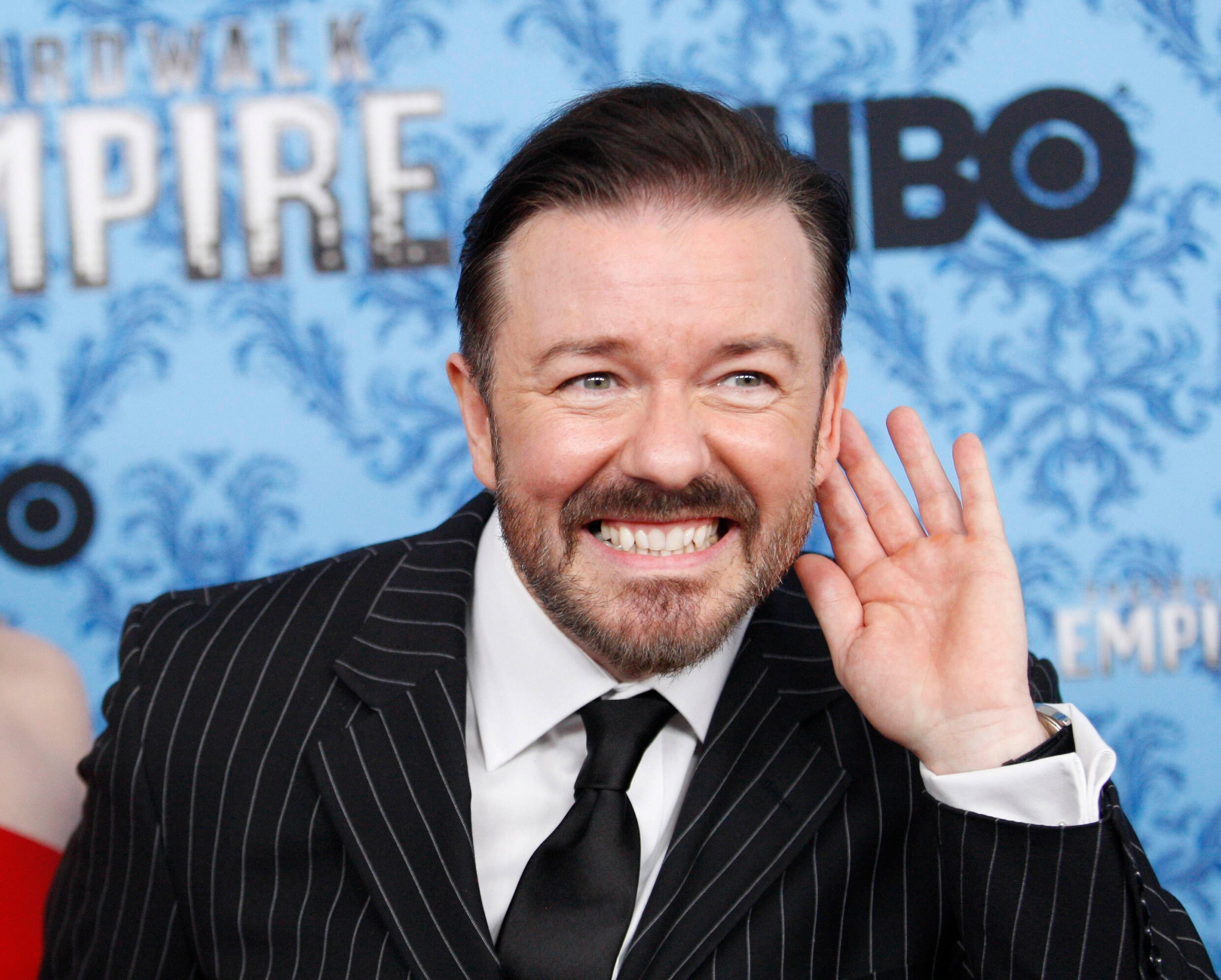 Ricky 'David Brent' Gervais in zee met YouTube | De Morgen