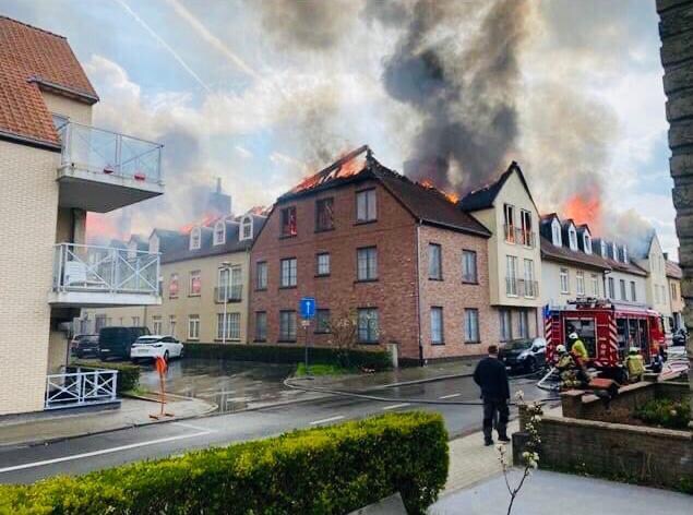 Zware brand in Opwijk: acht appartementen volledig uitgebrand