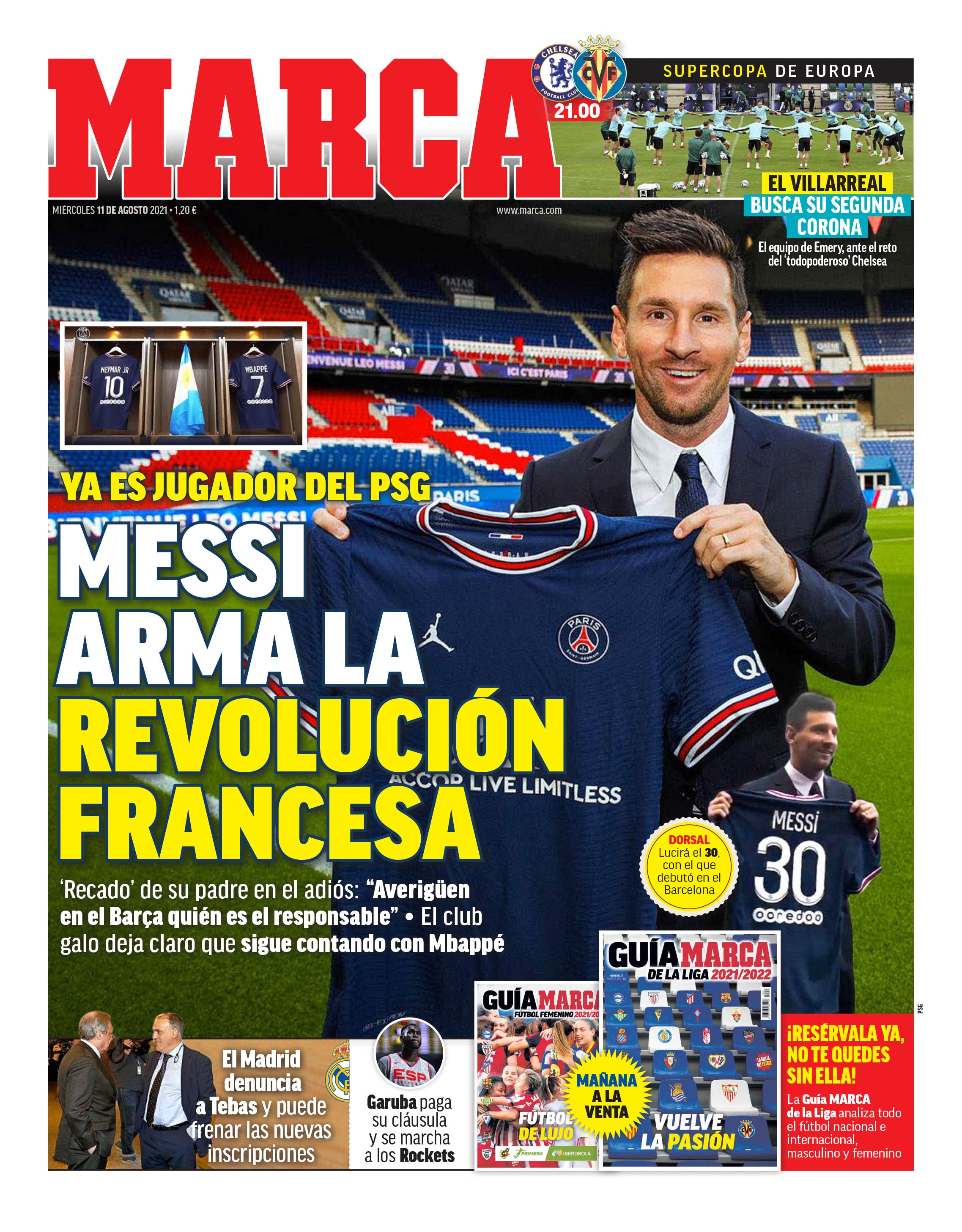Marca: ‘Messi bewapent de Franse revolutie’