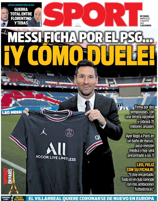 SPORT: ‘Messi tekent bij PSG... en of het pijn doet!’