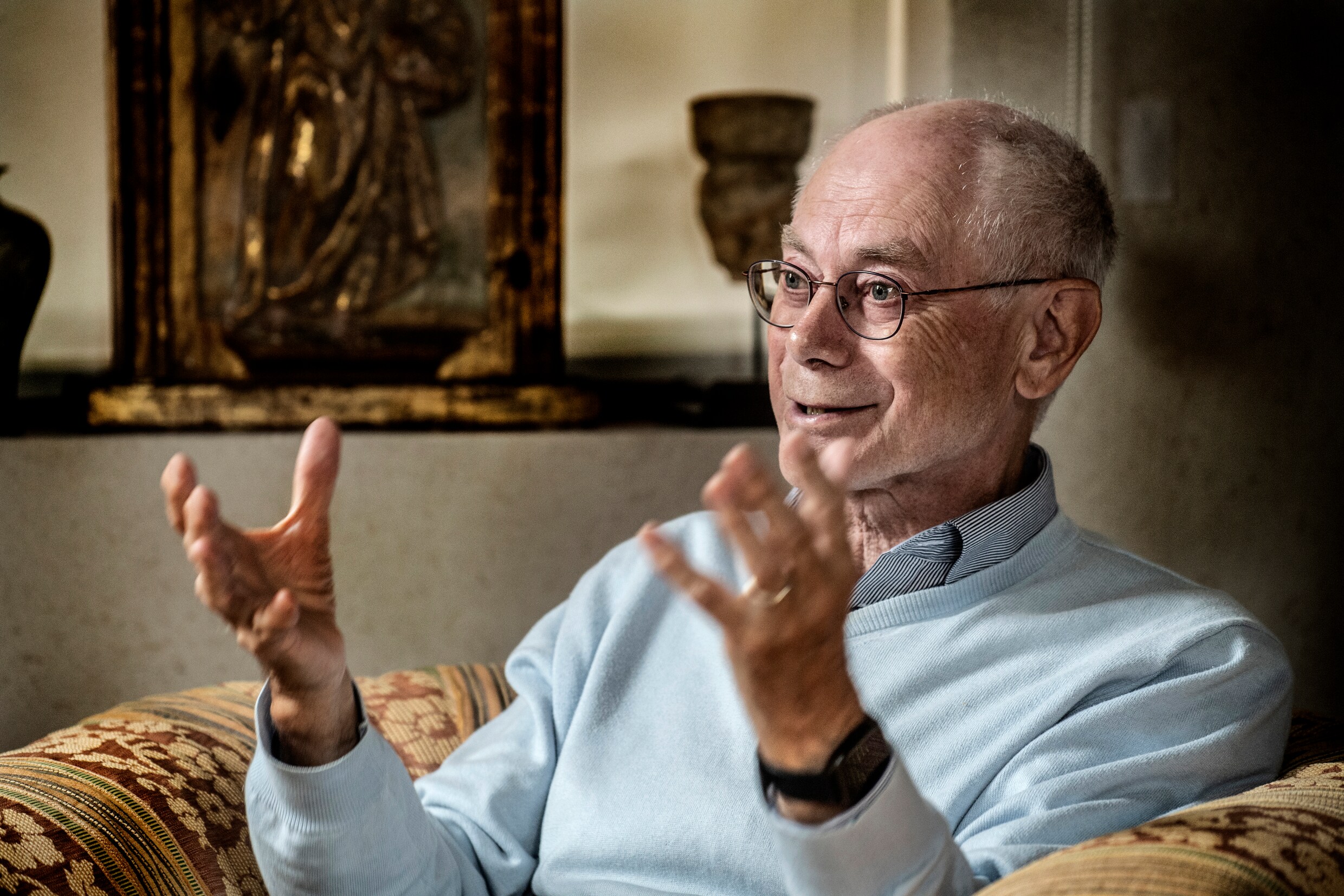 Herman Van Rompuy: ‘Als ik lees over die drie BV’s die hun broek afstaken, moet ik diep ademhalen’