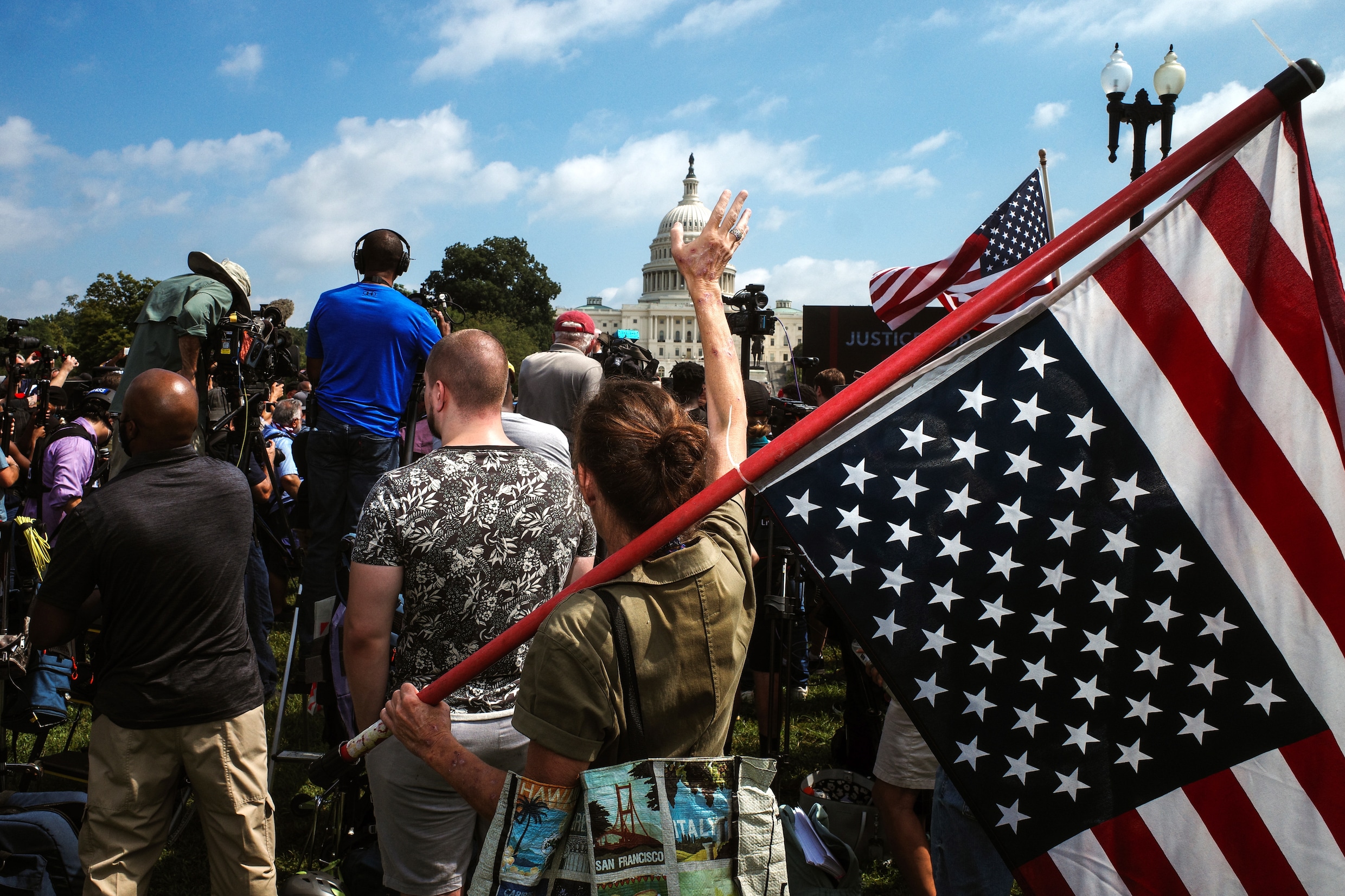 Bij de demonstratie in Washington: ‘Je merkt hoe groot het geloof in The Big Lie is’