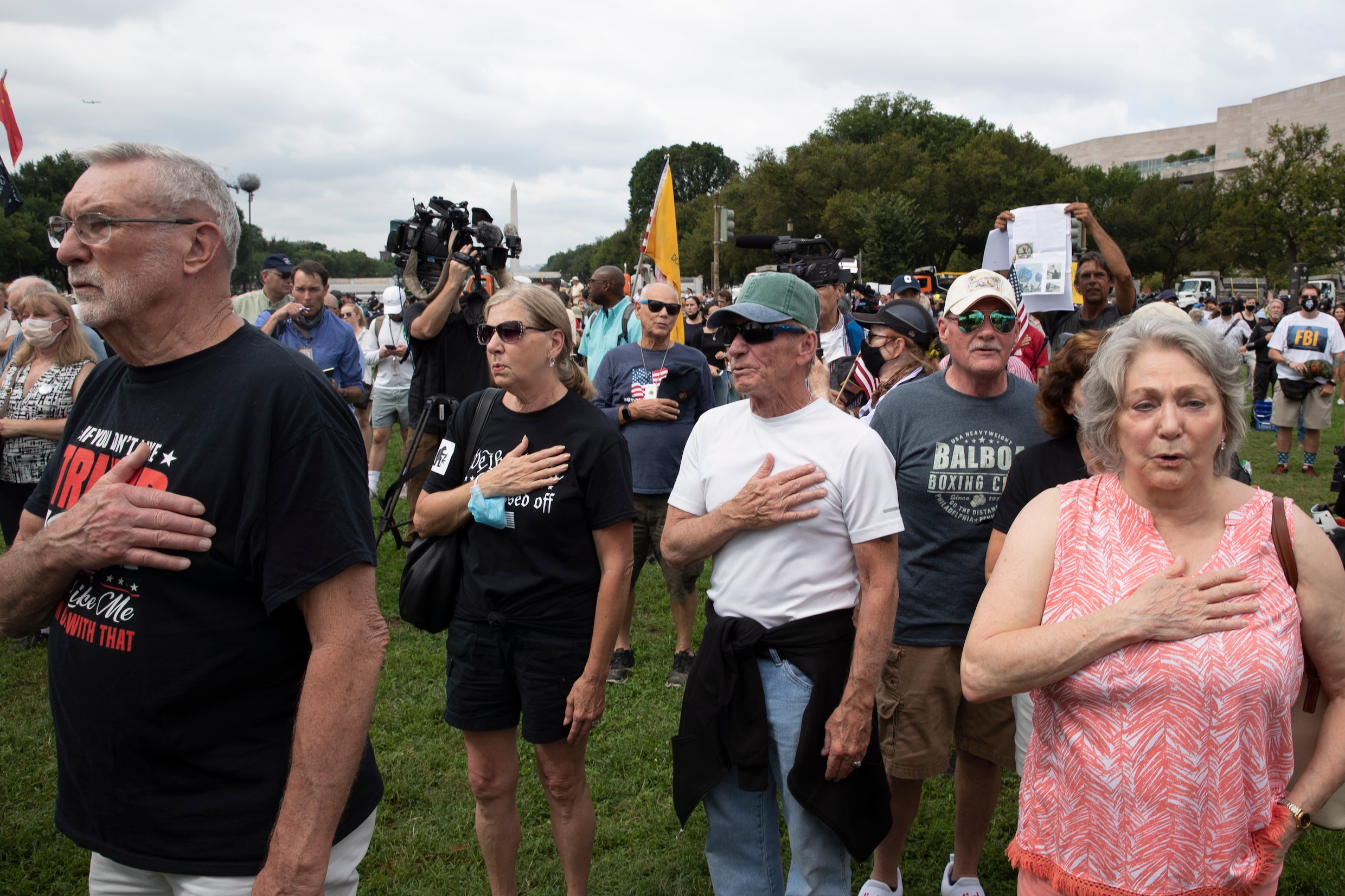 Bij de demonstratie in Washington: ‘Je merkt hoe groot het geloof in The Big Lie is’