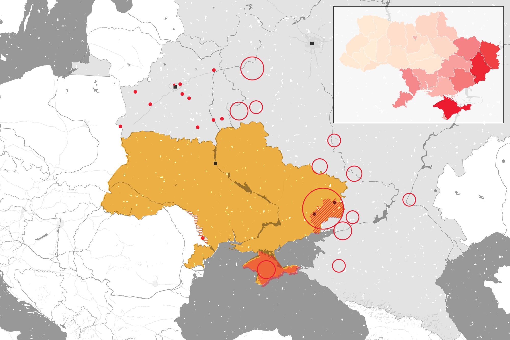 Van de implosie van de Sovjet-Unie tot de uitbreiding van de NAVO: deze zes kaarten tonen de oorzaken van de oorlog in Oekraïne