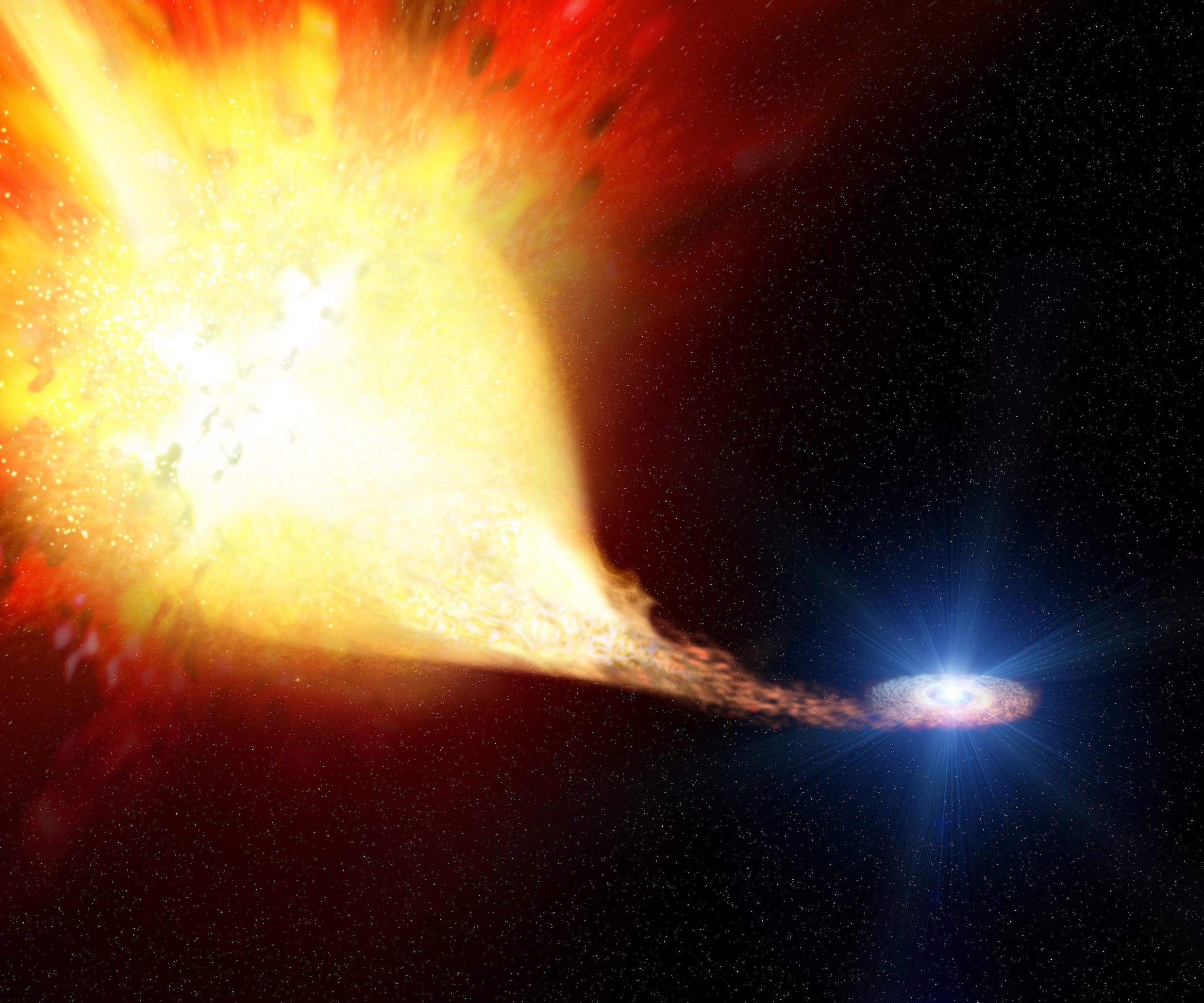 Astronomen zagen ster 10,5 miljard jaar geleden ontploffen