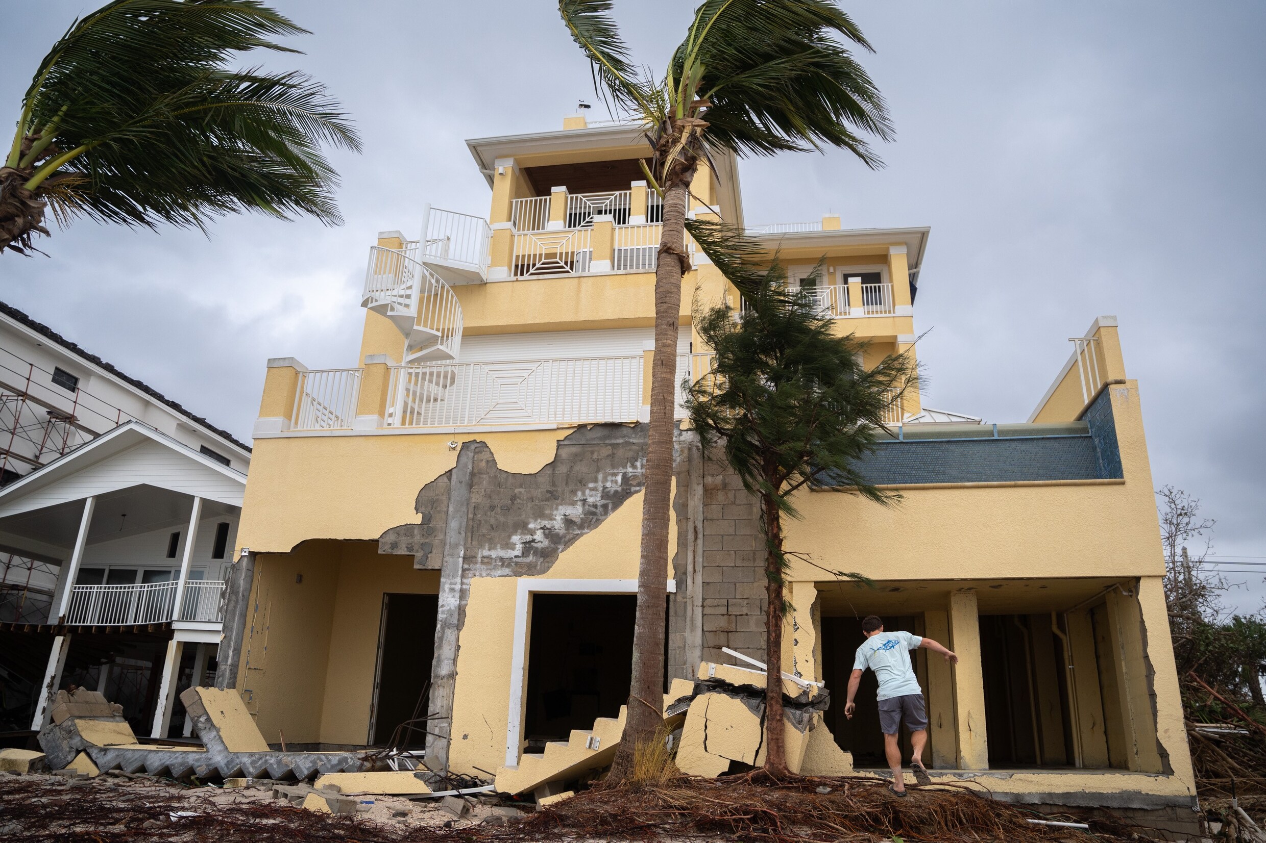 Orkaan Ian Aangekomen In South Carolina, Spoor Van Vernieling In ...