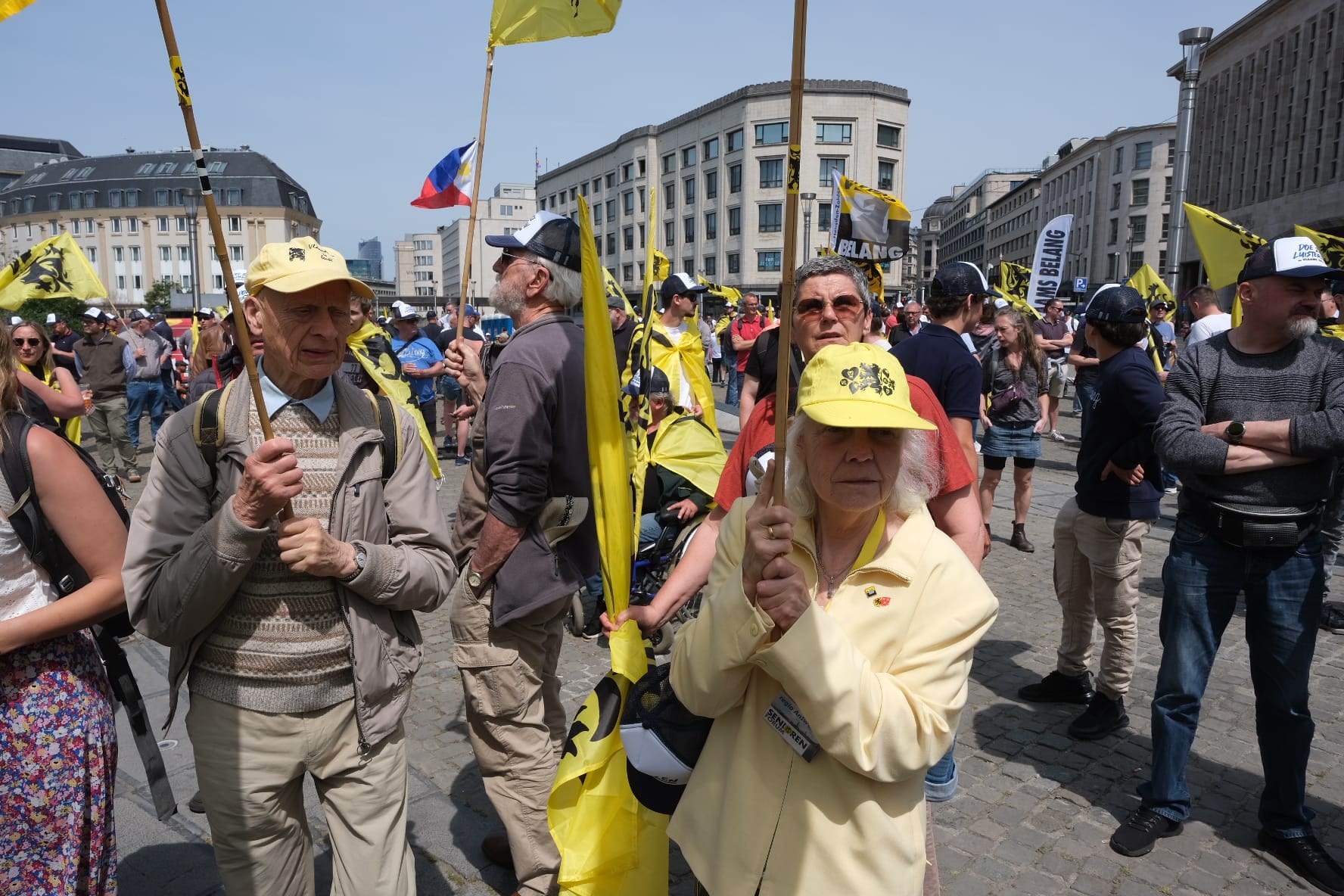 Dezelfde platen bleven draaien op de Vlaams Belang-protestmeeting