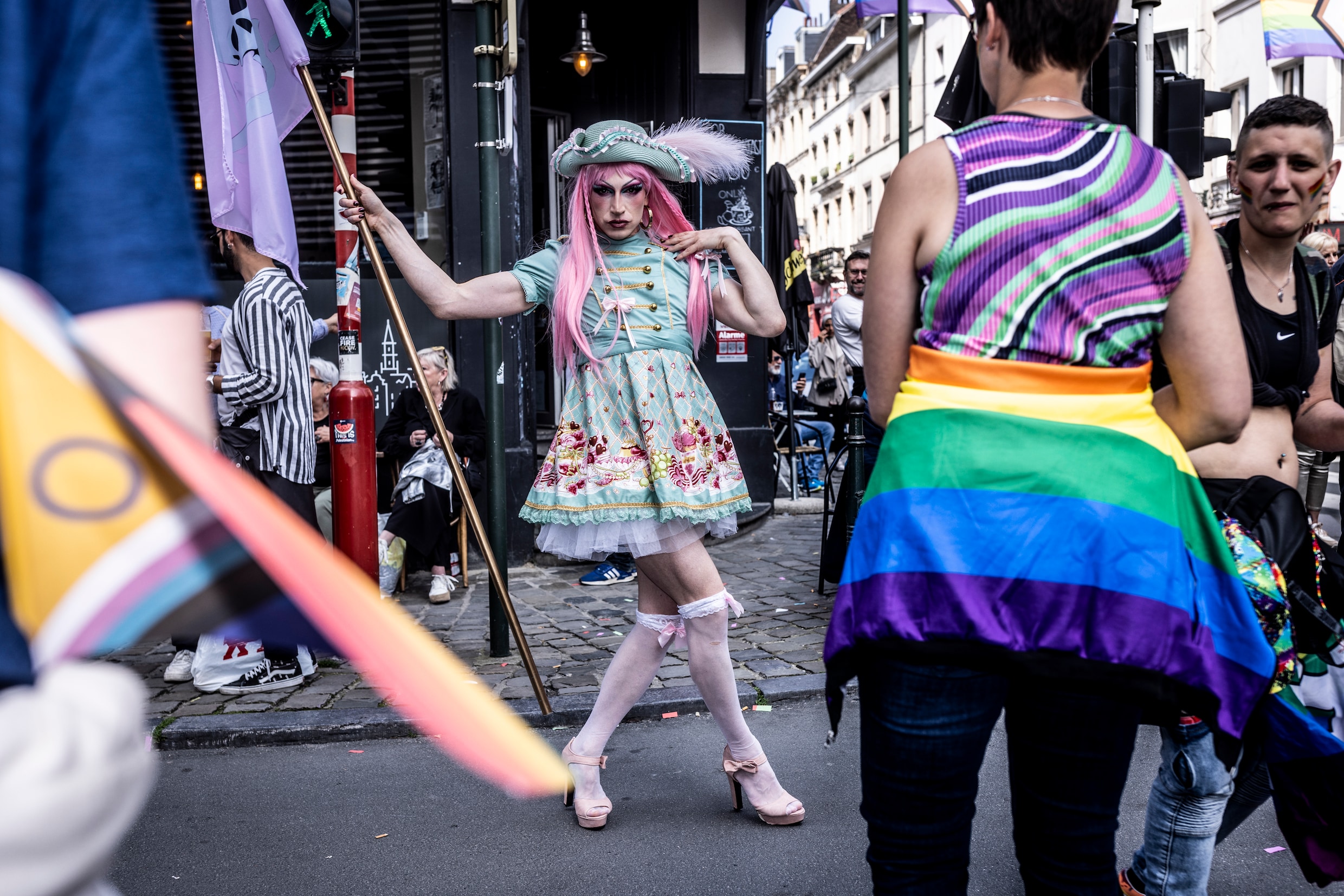 Tienduizenden mensen, één boodschap op Brussels Pride: ‘We moeten blijven vechten voor de vrijheid van iedereen’